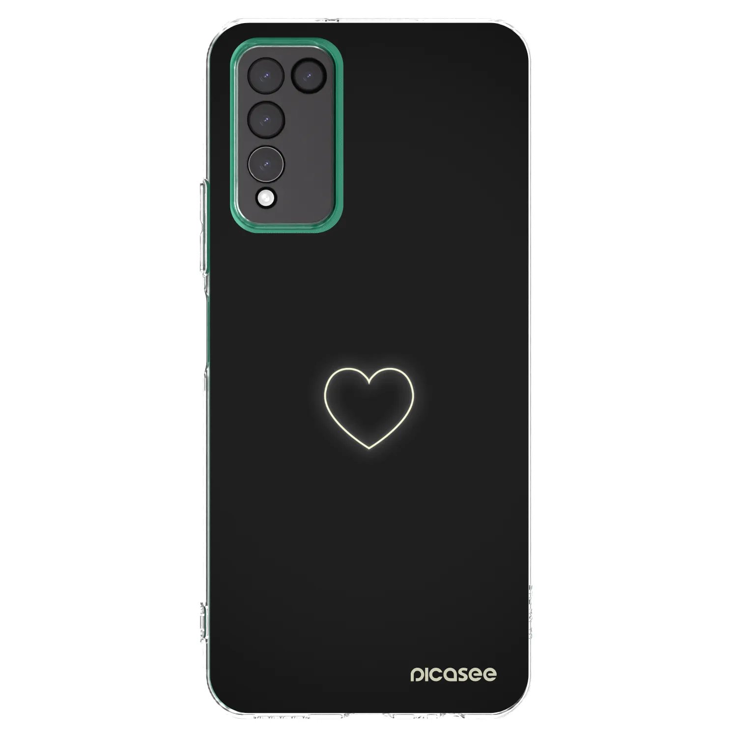 Picasee διαφανής θήκη σιλικόνης Honor 10X Lite - Heart