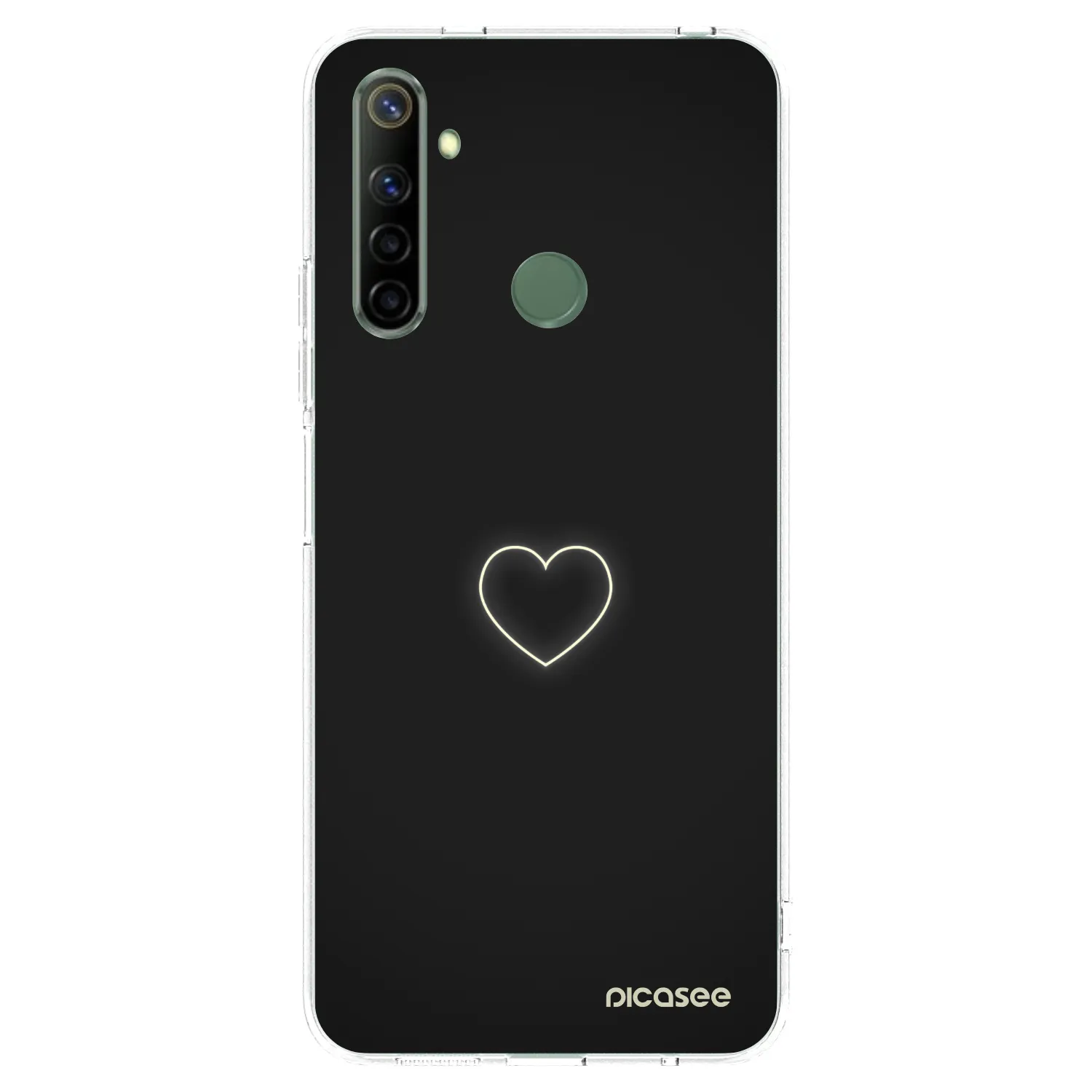 Picasee διαφανής θήκη σιλικόνης Realme 6i - Heart