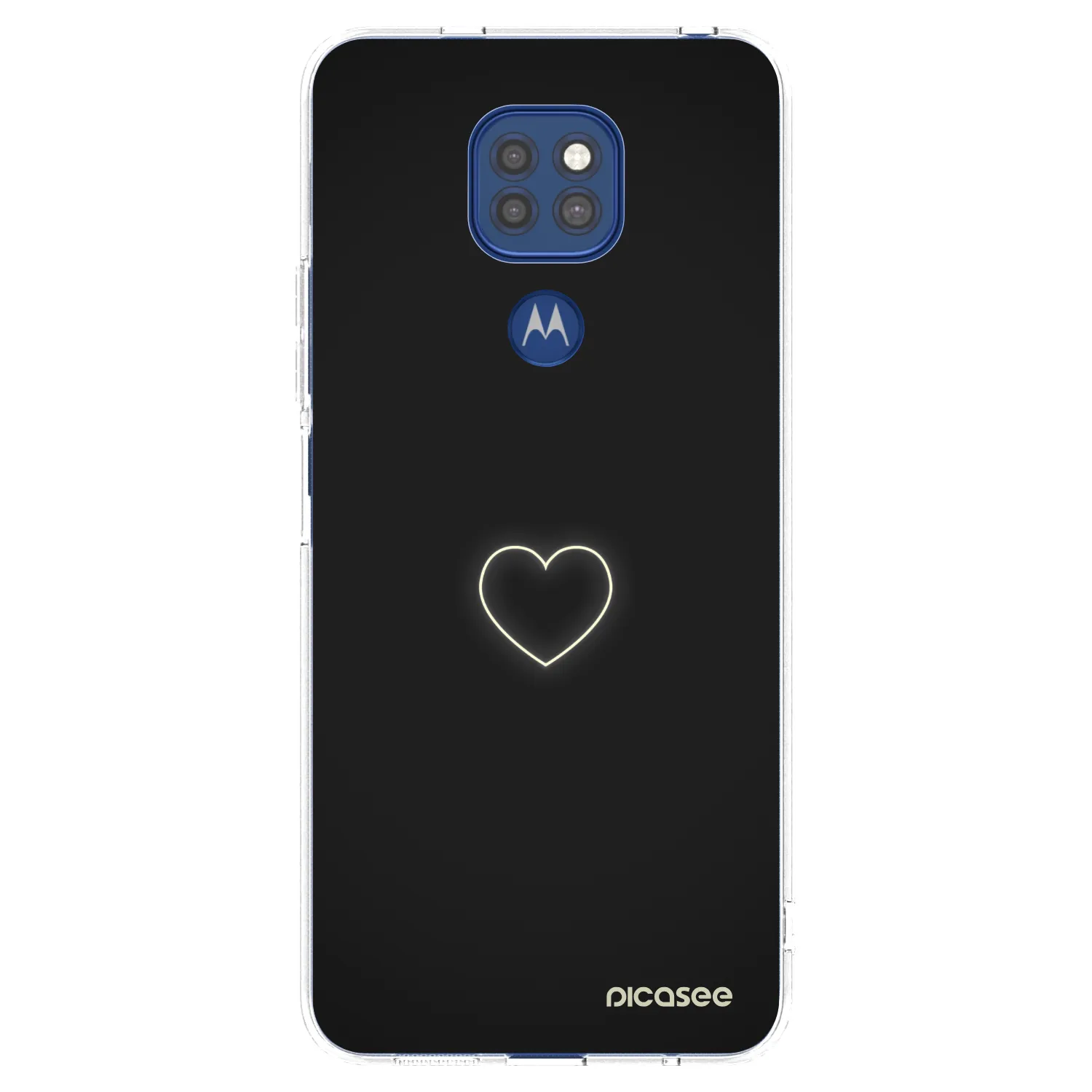 Picasee διαφανής θήκη σιλικόνης Motorola Moto G9 Play - Heart