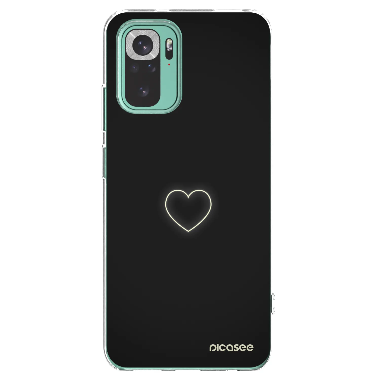 Picasee διαφανής θήκη σιλικόνης Xiaomi Redmi Note 10 Pro - Heart