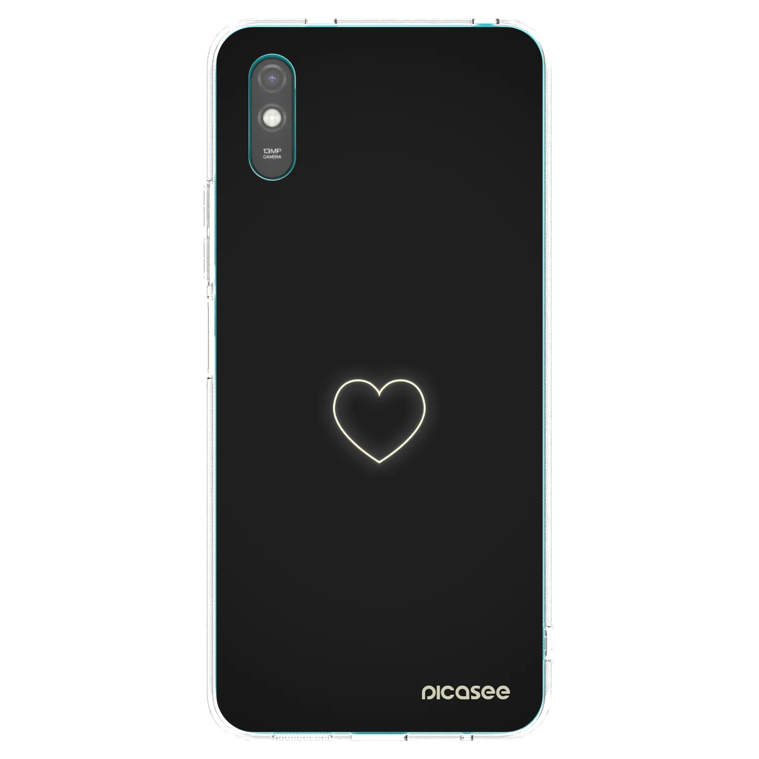 Picasee διαφανής θήκη σιλικόνης Xiaomi Redmi 9AT - Heart