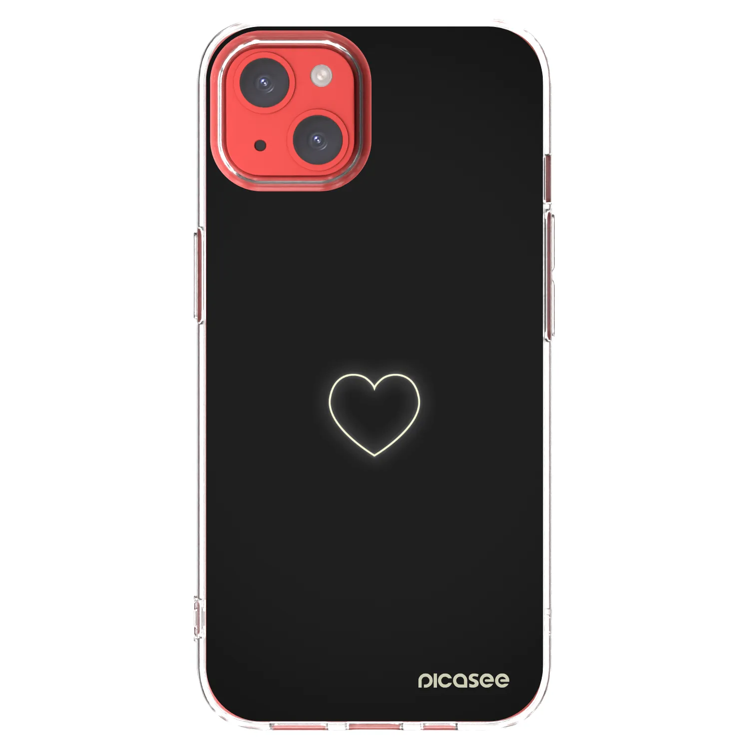 Picasee διαφανής θήκη σιλικόνης Apple iPhone 13 - Heart