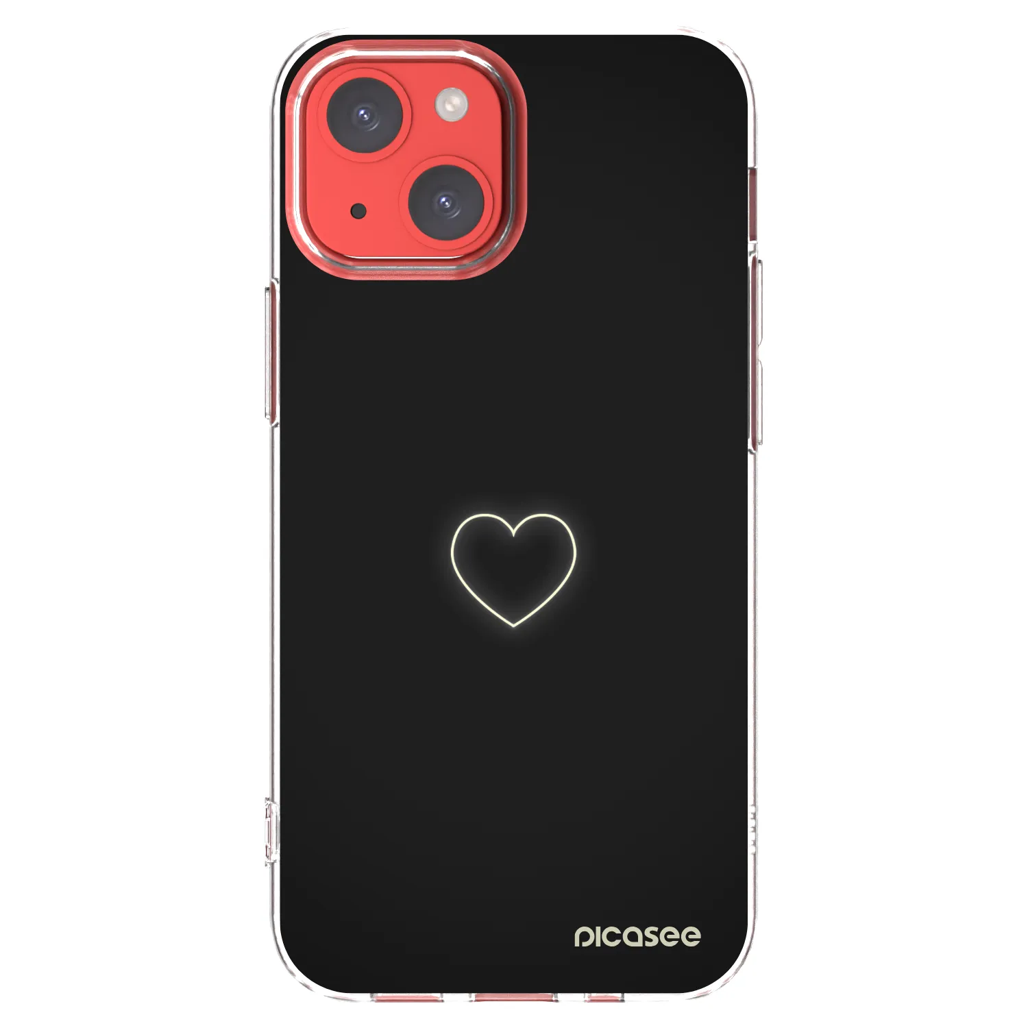Picasee διαφανής θήκη σιλικόνης Apple iPhone 13 mini - Heart