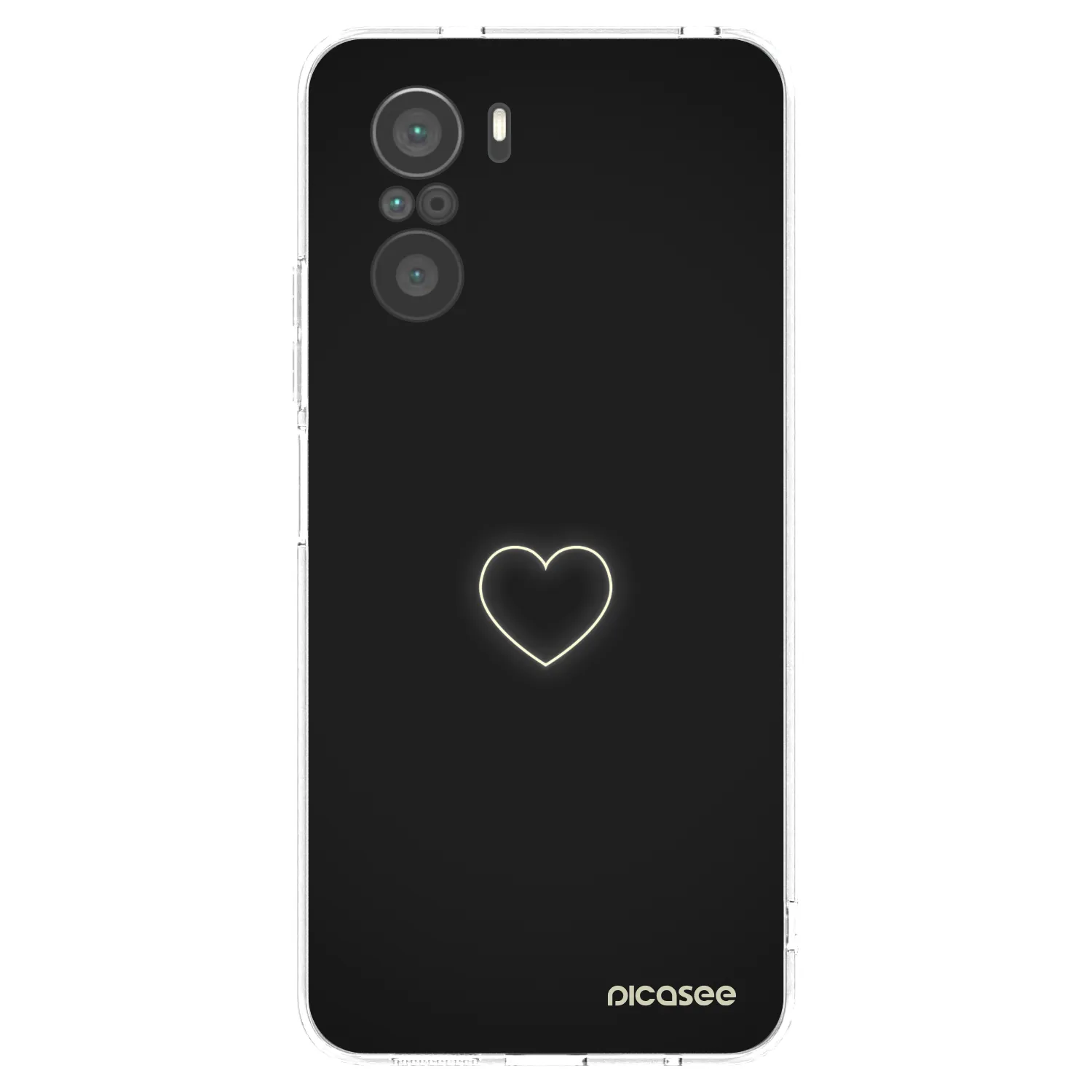 Picasee διαφανής θήκη σιλικόνης Xiaomi Poco F3 - Heart