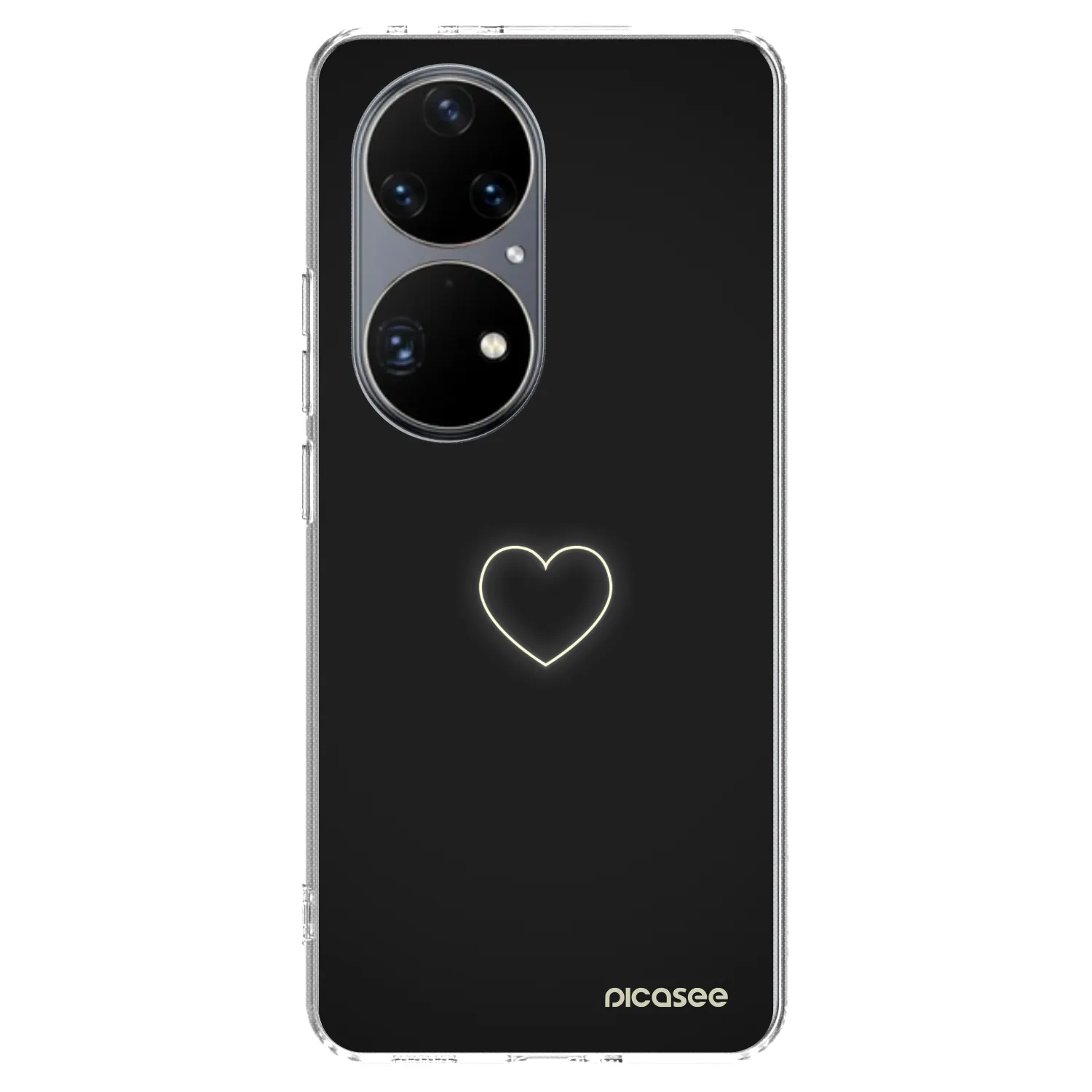 Picasee διαφανής θήκη σιλικόνης Huawei P50 - Heart