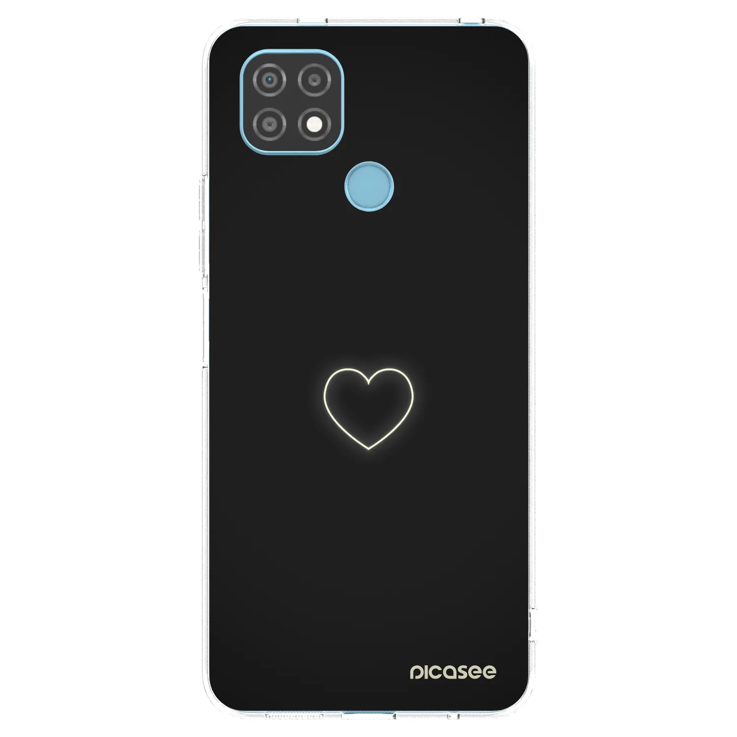 Picasee διαφανής θήκη σιλικόνης Realme C21 - Heart