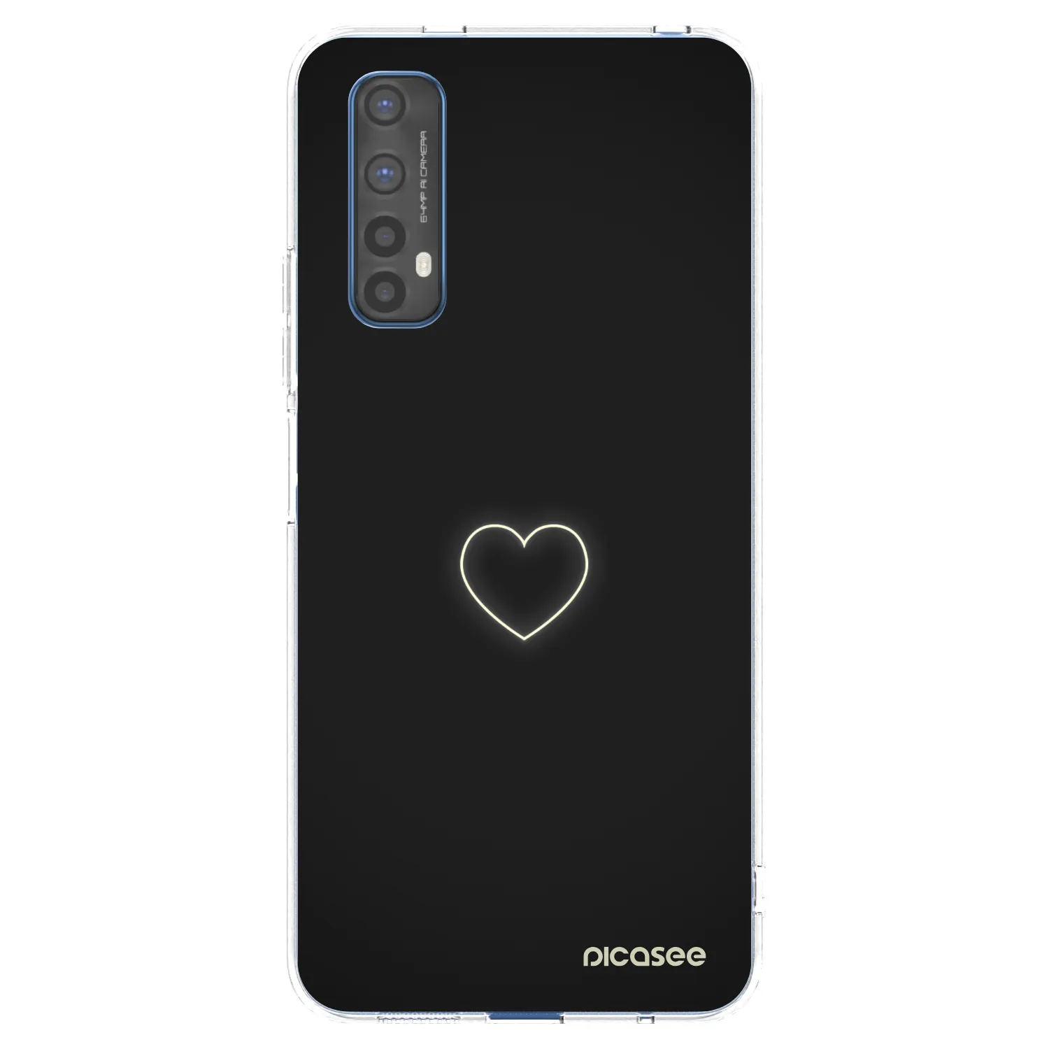 Picasee διαφανής θήκη σιλικόνης Realme 7 - Heart
