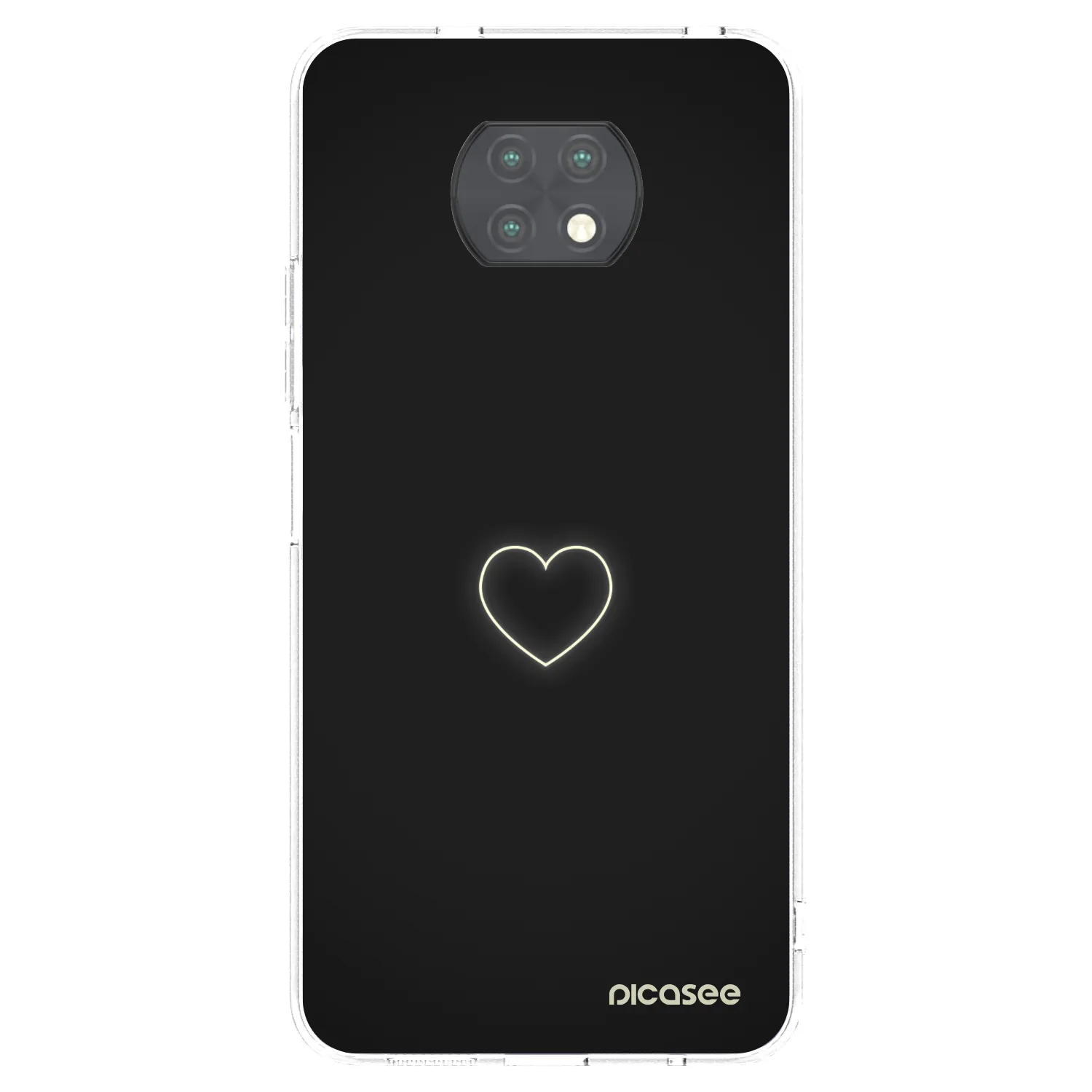 Picasee διαφανής θήκη σιλικόνης Xiaomi Redmi Note 9T - Heart