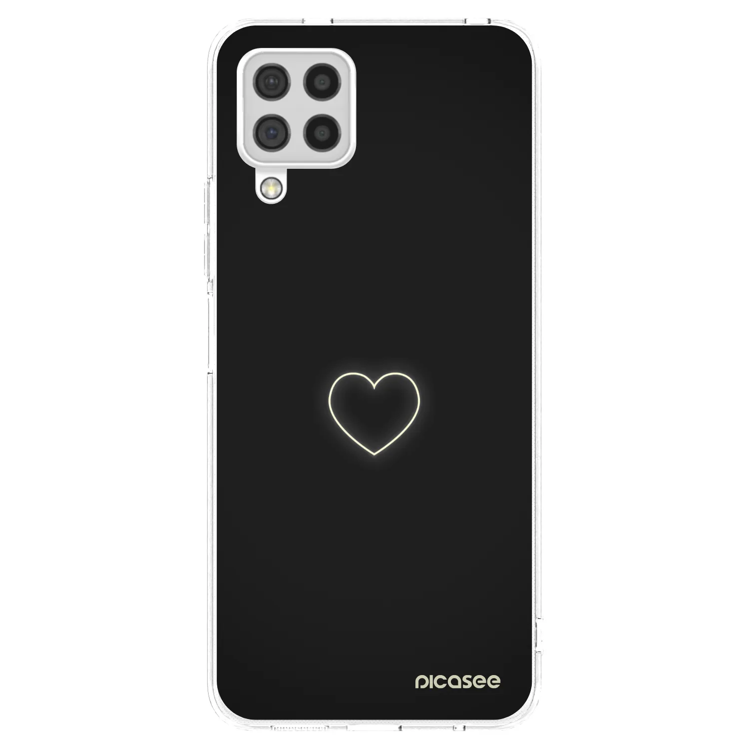 Picasee διαφανής θήκη σιλικόνης Samsung Galaxy A22 A225F 4G - Heart