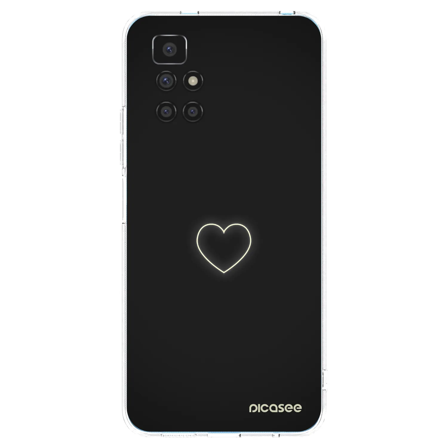 Picasee διαφανής θήκη σιλικόνης Xiaomi Redmi 10 - Heart