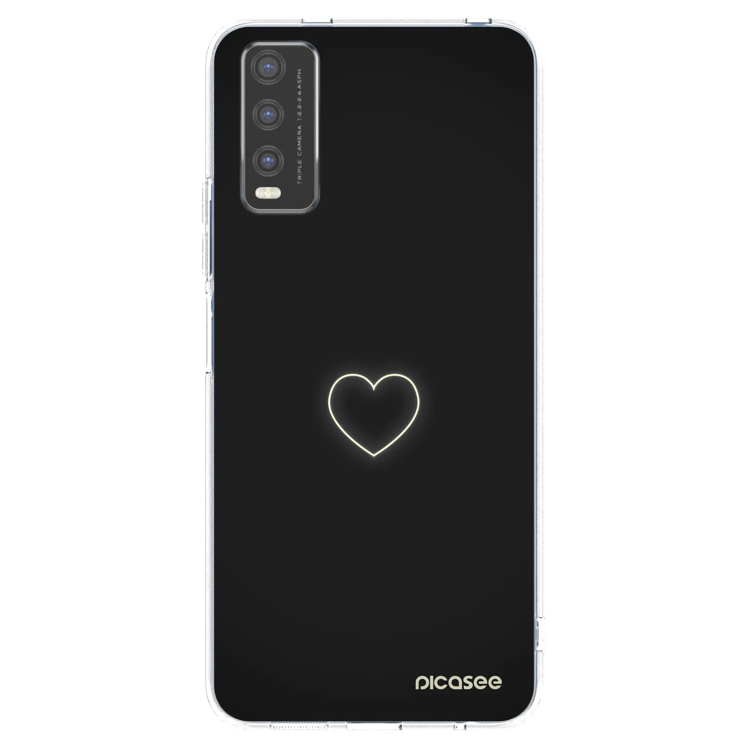 Picasee διαφανής θήκη σιλικόνης Vivo Y20s - Heart
