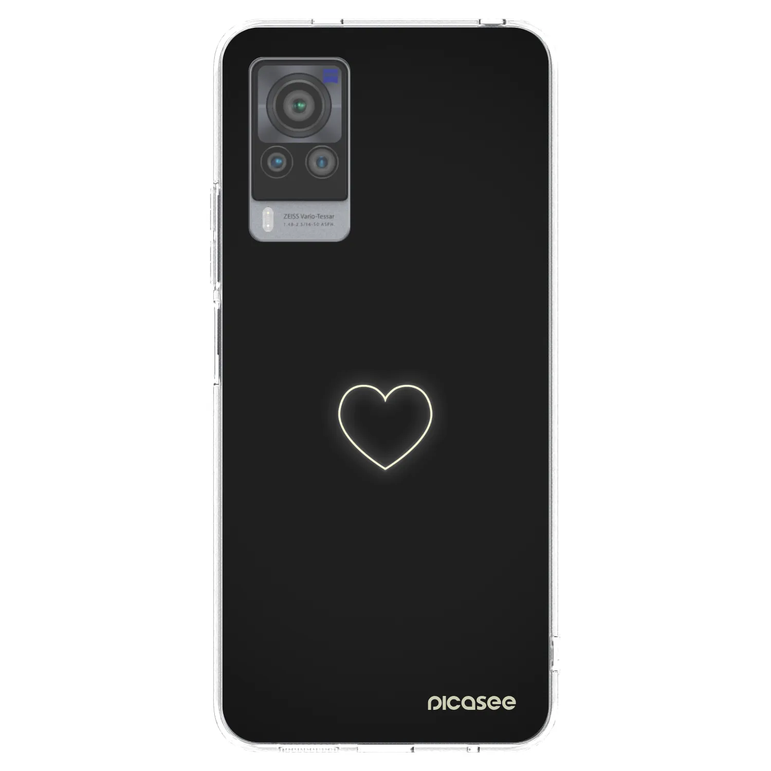 Picasee διαφανής θήκη σιλικόνης Vivo X60 Pro 5G - Heart