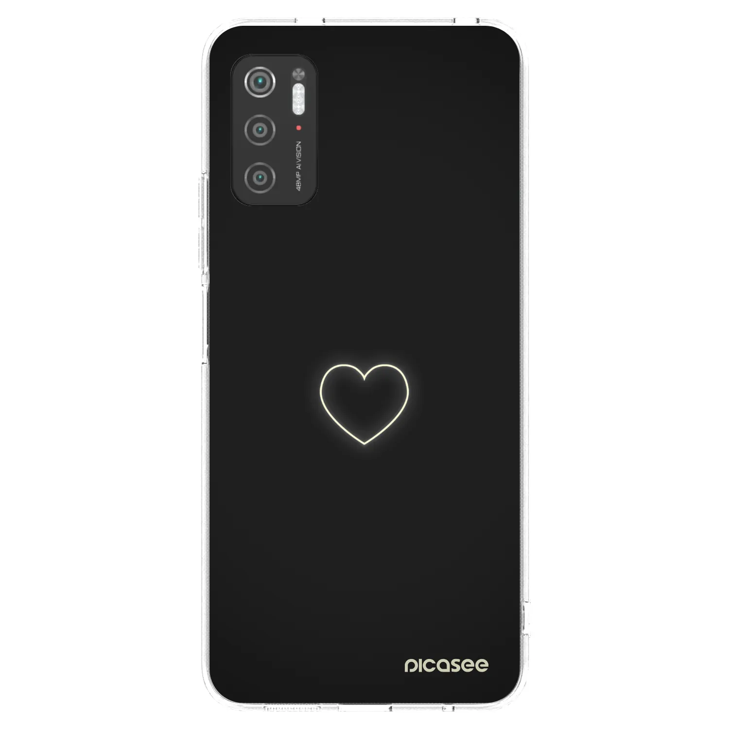 Picasee διαφανής θήκη σιλικόνης Xiaomi Poco M3 Pro 5G - Heart