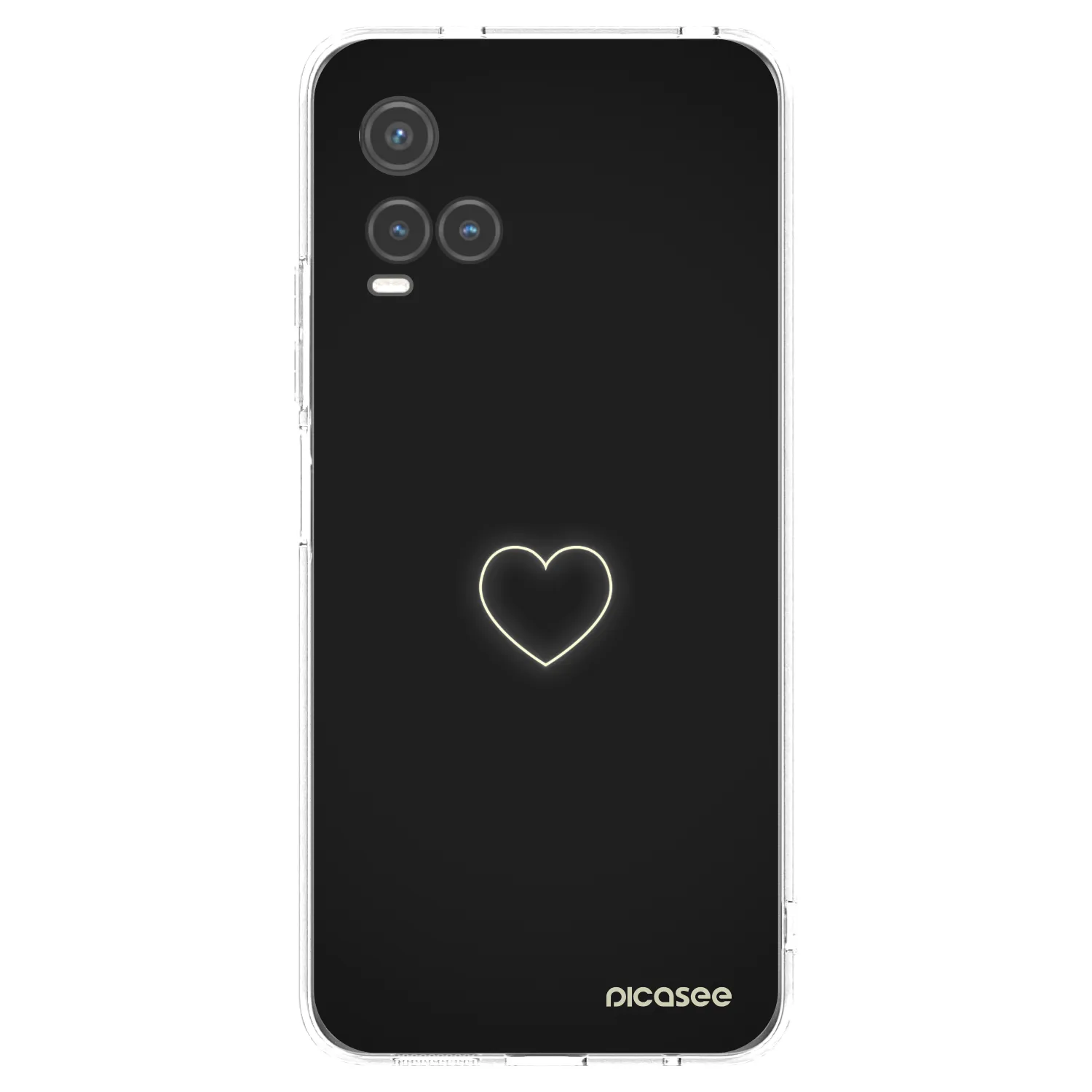 Picasee διαφανής θήκη σιλικόνης Vivo Y33s - Heart