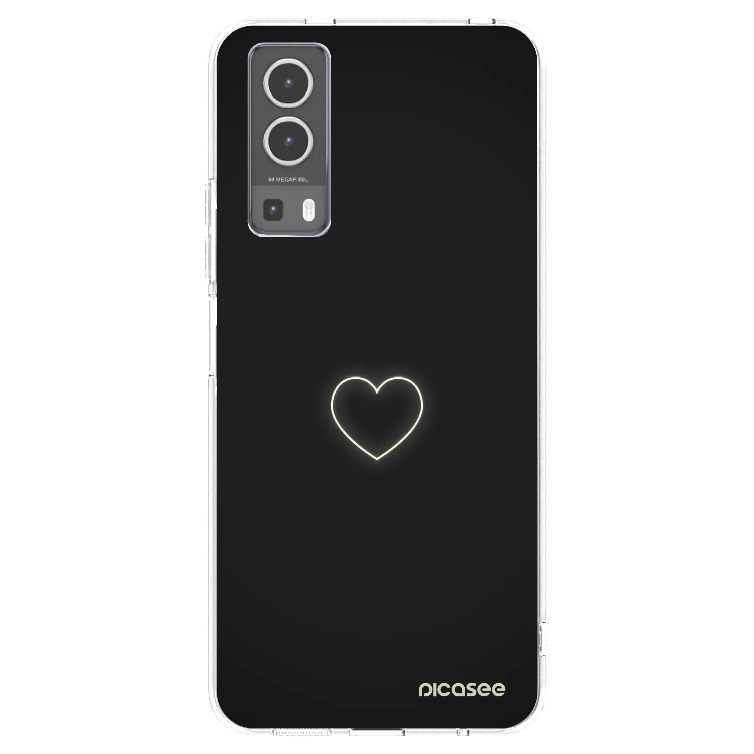 Picasee διαφανής θήκη σιλικόνης Vivo Y72 5G - Heart