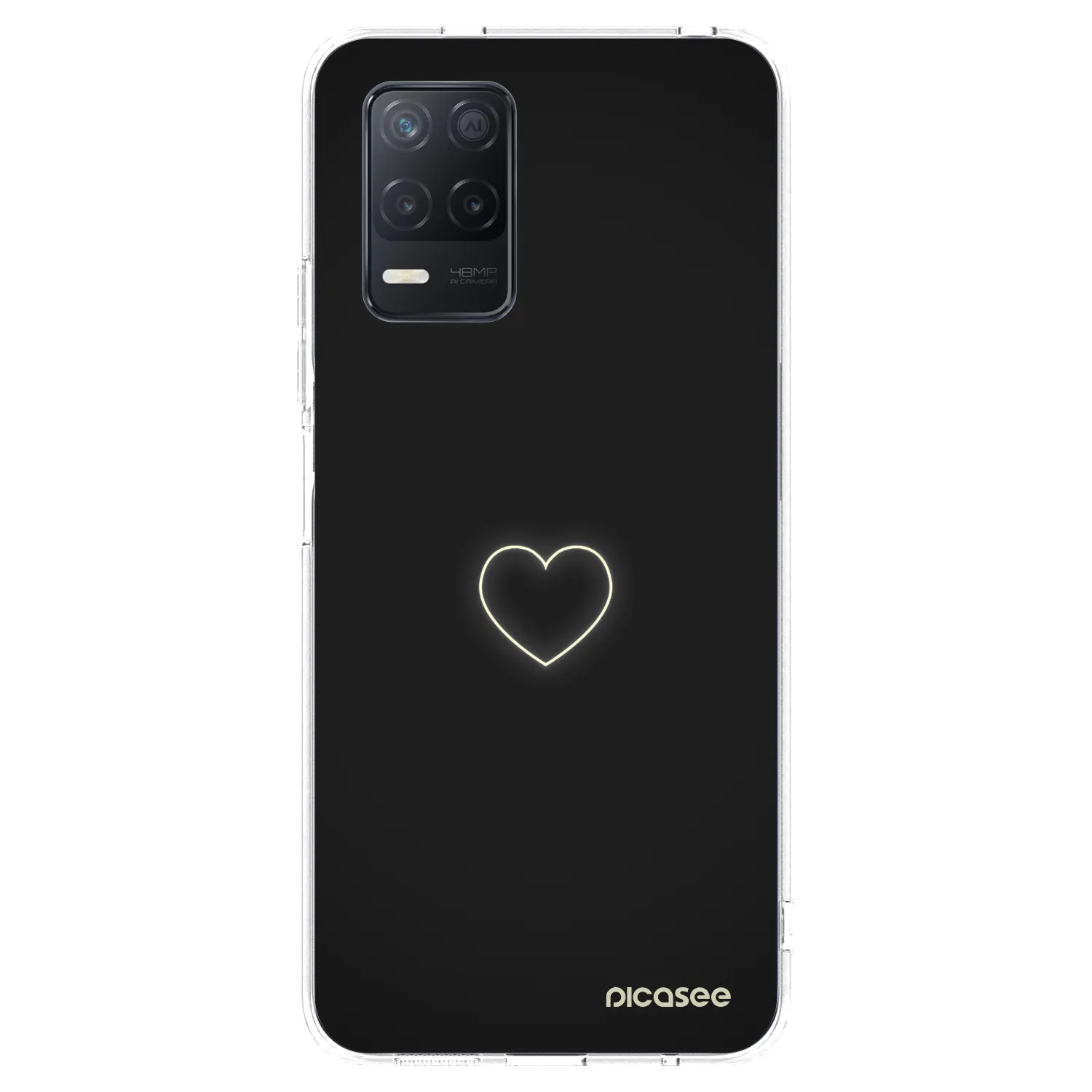 Picasee διαφανής θήκη σιλικόνης Realme 8 5G - Heart