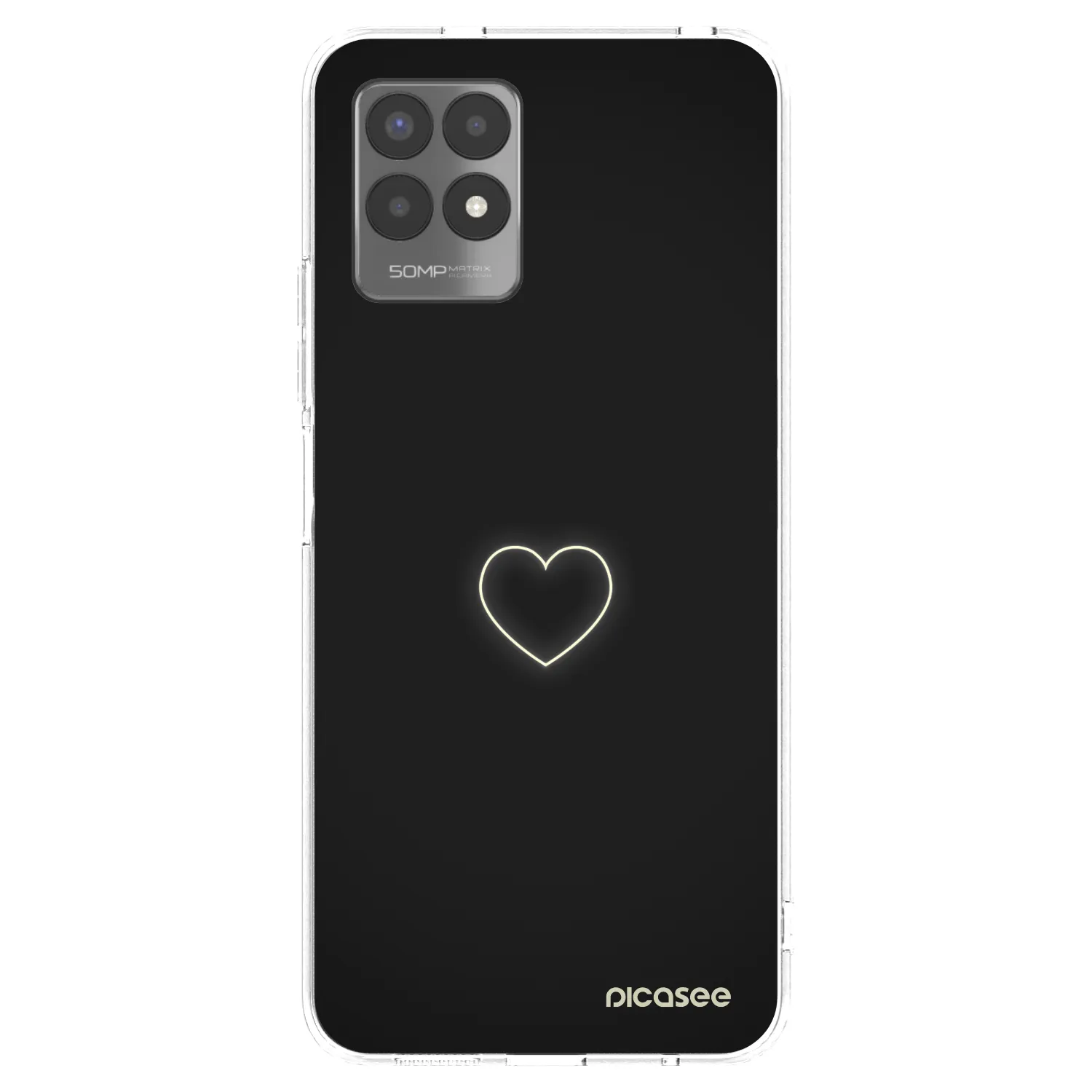 Picasee διαφανής θήκη σιλικόνης Realme 8i - Heart