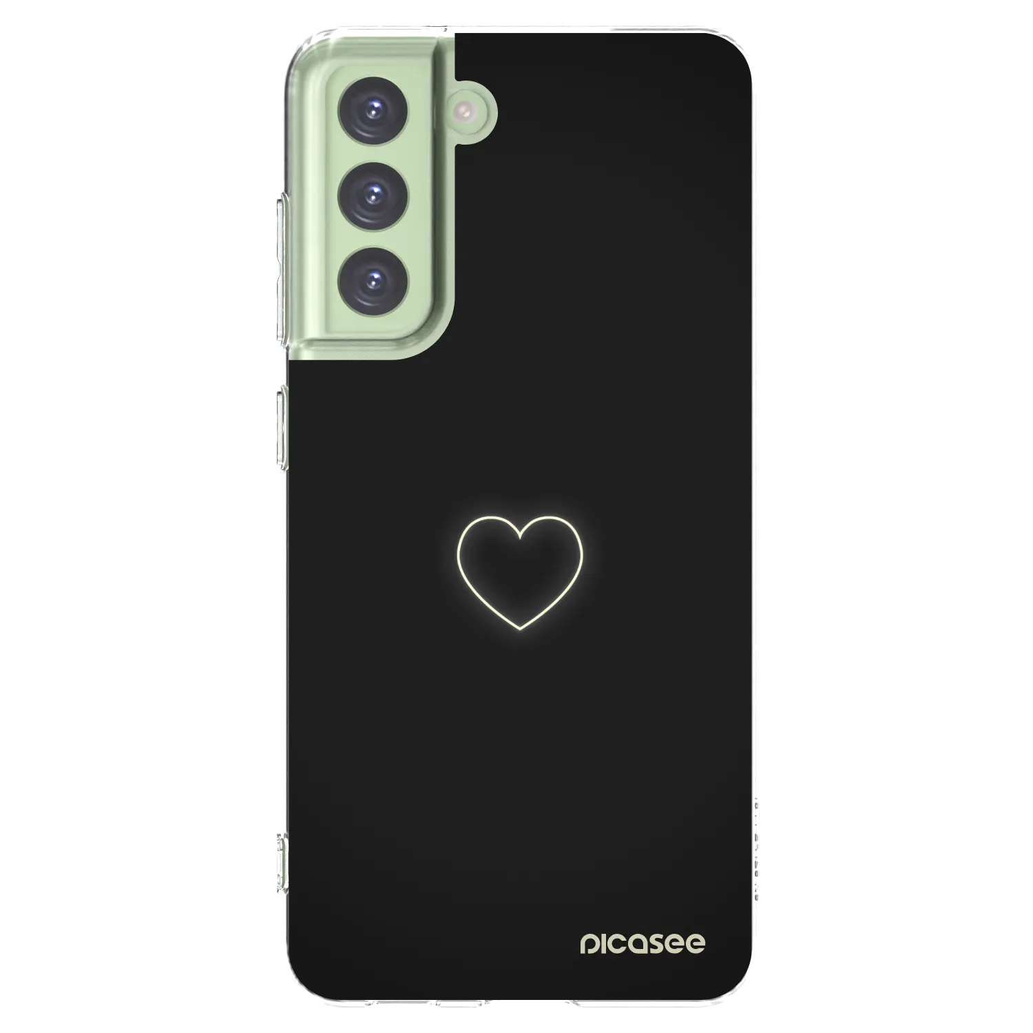 Picasee διαφανής θήκη σιλικόνης Samsung Galaxy S21 FE 5G - Heart