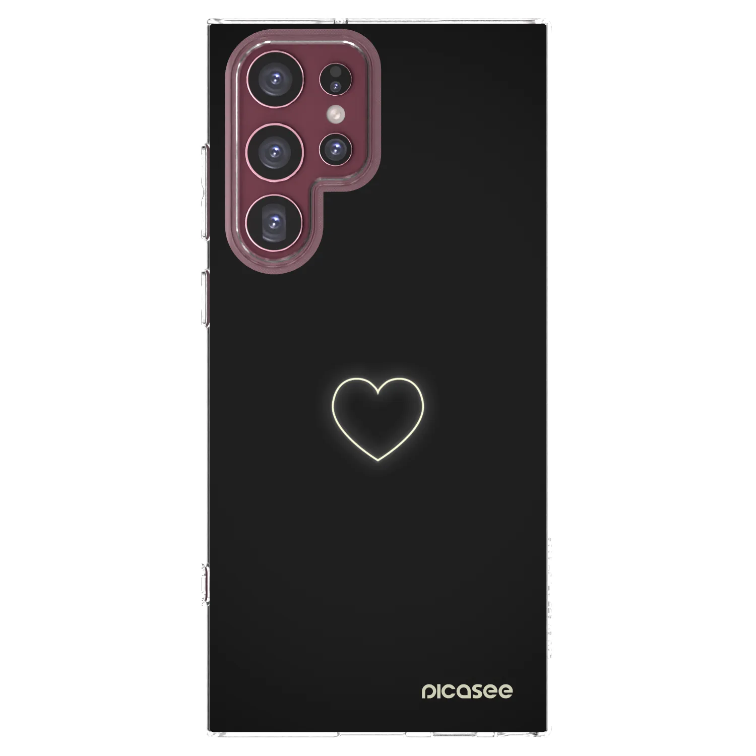 Picasee διαφανής θήκη σιλικόνης Samsung Galaxy S22 Ultra 5G - Heart