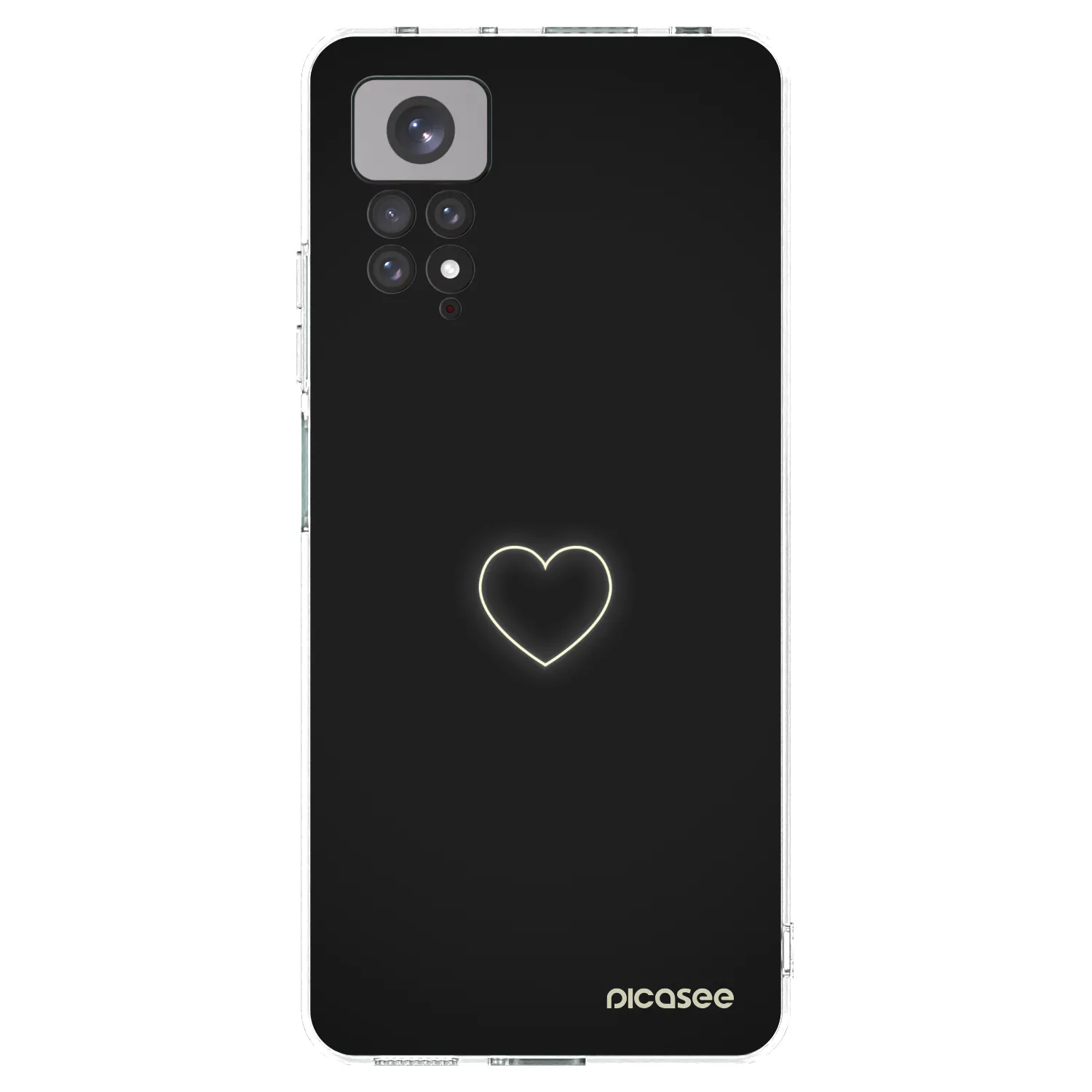 Picasee διαφανής θήκη σιλικόνης Xiaomi Redmi Note 11 - Heart