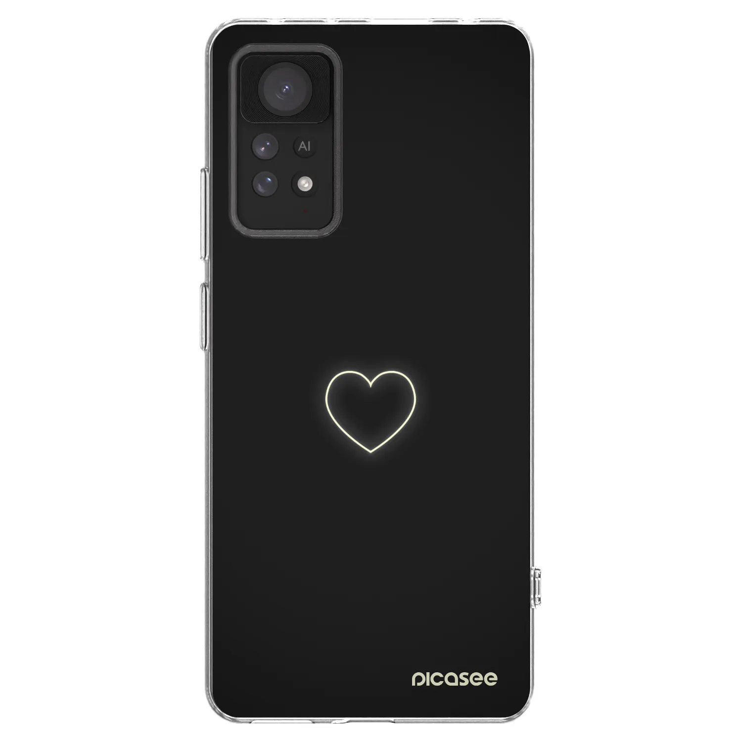 Picasee διαφανής θήκη σιλικόνης Xiaomi Redmi Note 11 Pro 5G - Heart