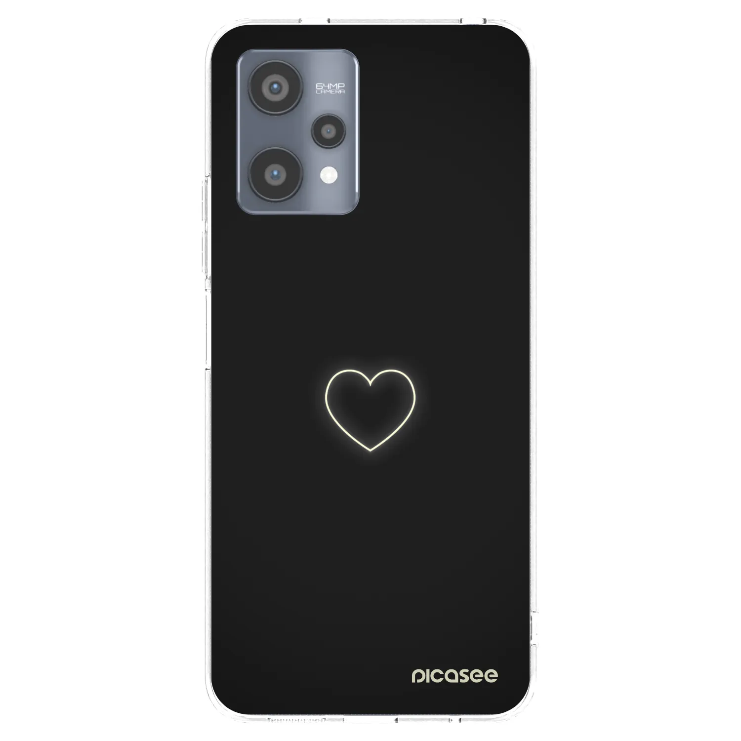 Picasee διαφανής θήκη σιλικόνης Realme 9 Pro 5G - Heart