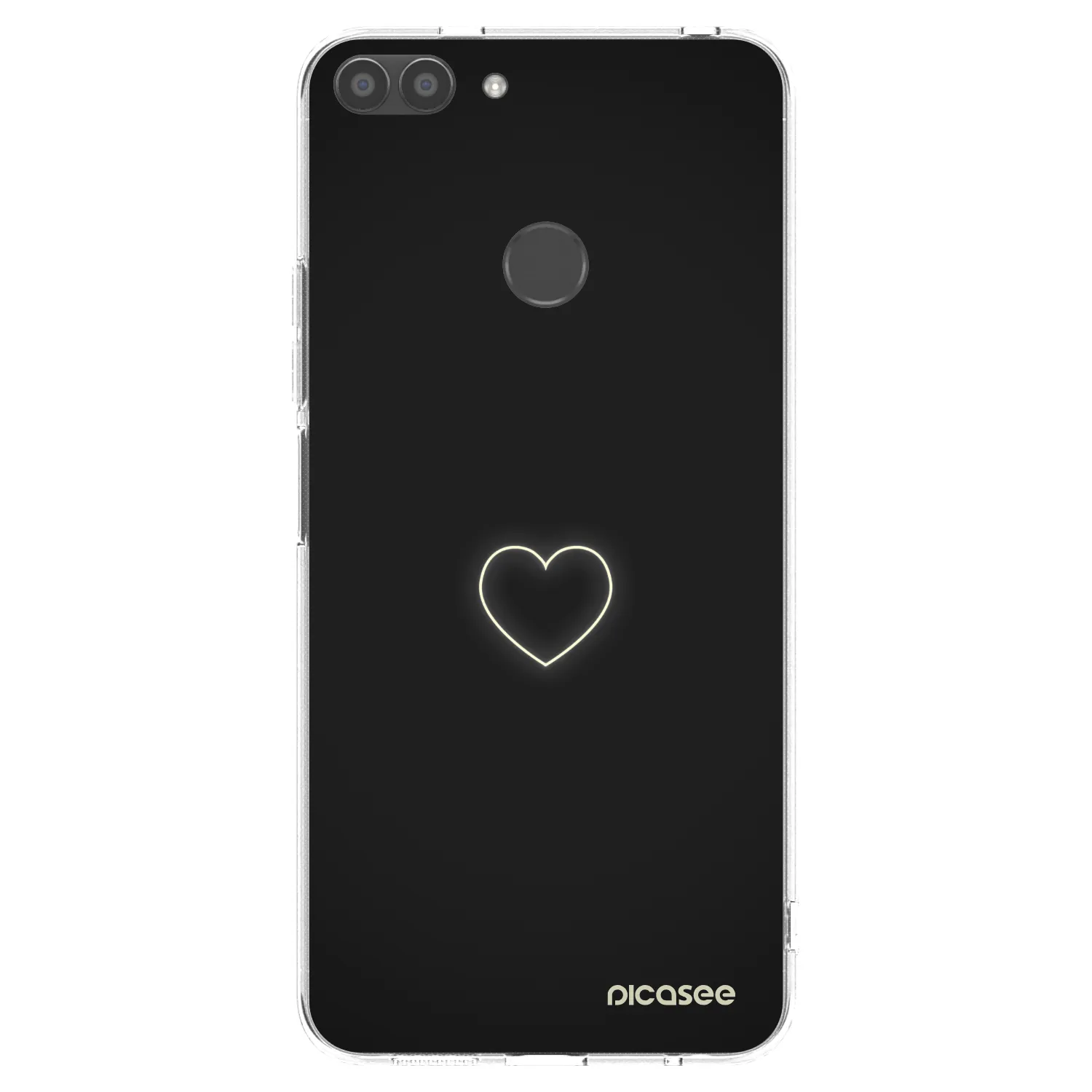 Picasee διαφανής θήκη σιλικόνης Huawei P Smart - Heart