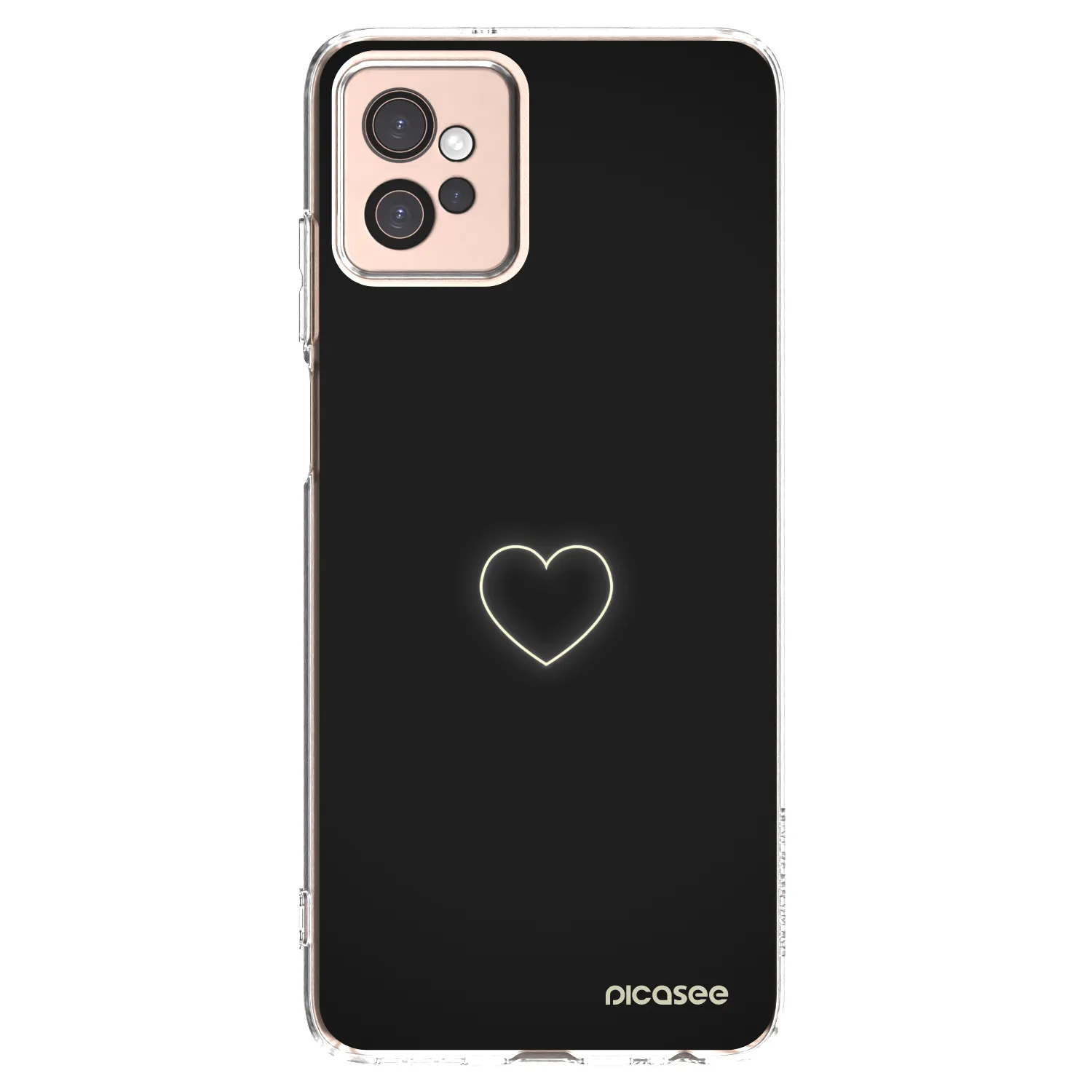 Picasee διαφανής θήκη σιλικόνης Motorola Moto G32 - Heart