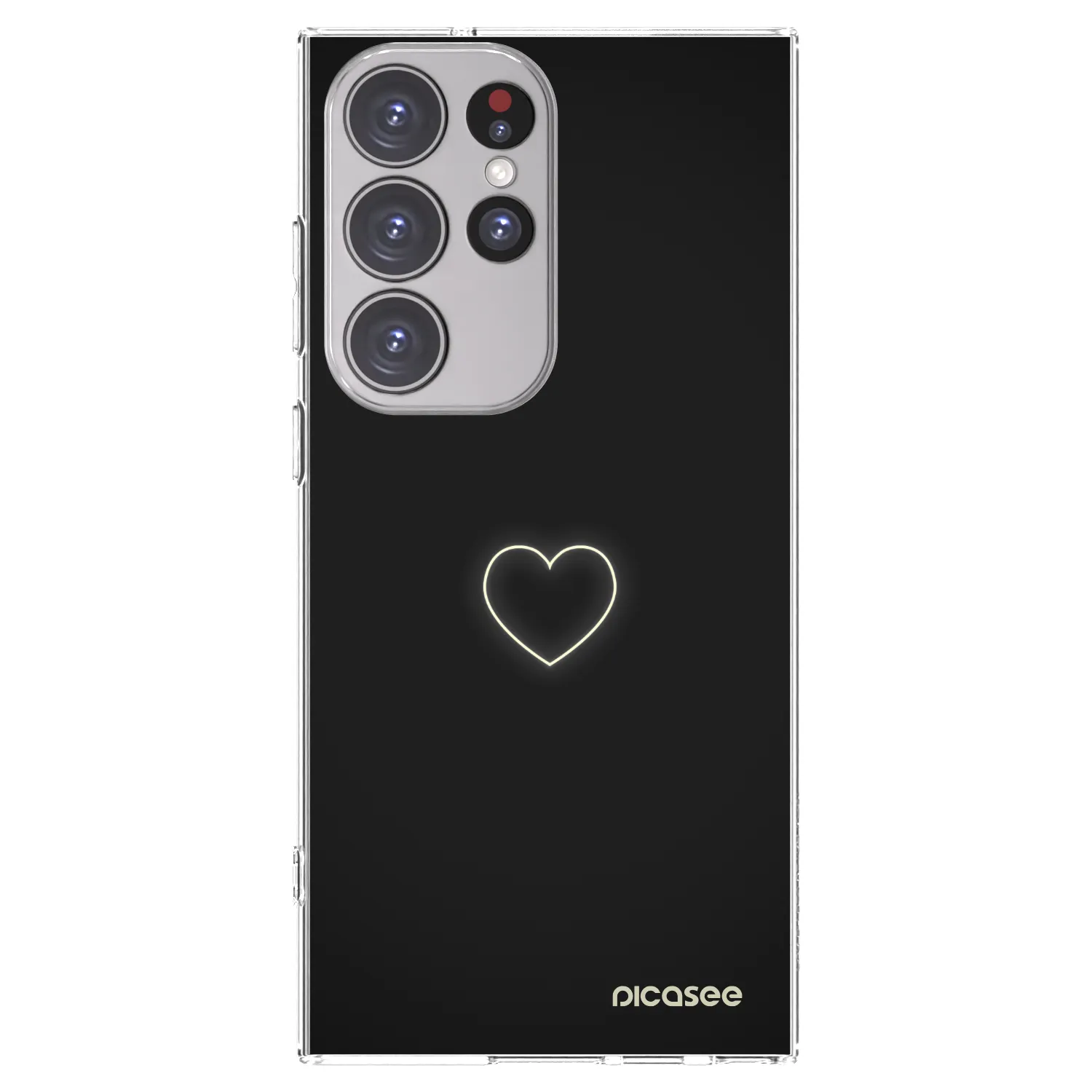 Picasee διαφανής θήκη σιλικόνης Samsung Galaxy S23 Ultra 5G - Heart