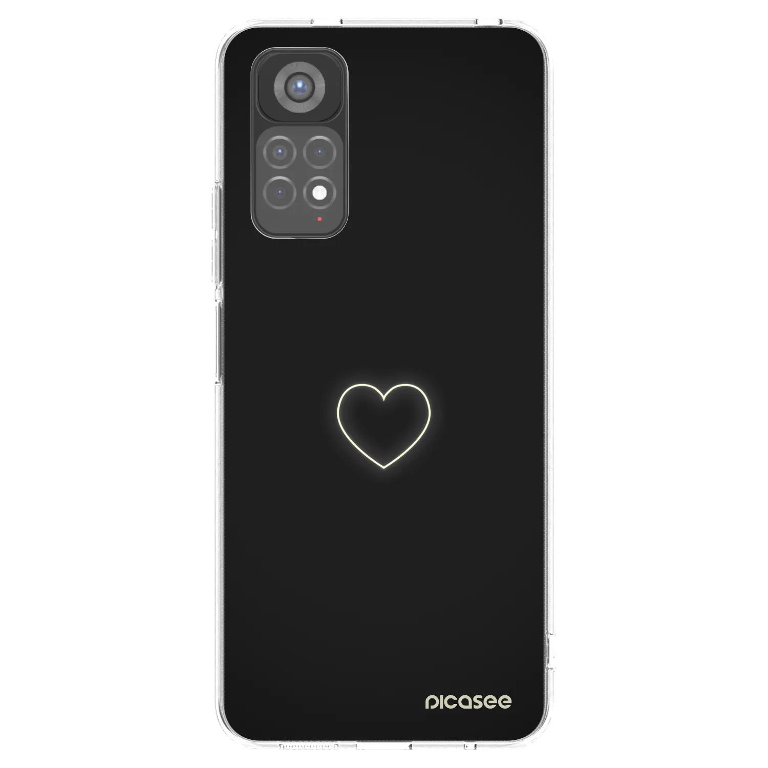 Picasee διαφανής θήκη σιλικόνης Xiaomi Redmi Note 11S 5G - Heart