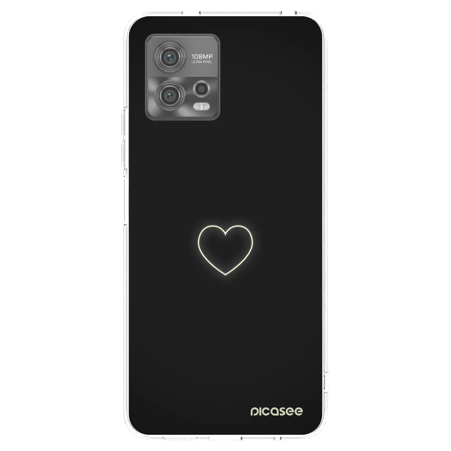 Picasee διαφανής θήκη σιλικόνης Motorola Moto G72 - Heart