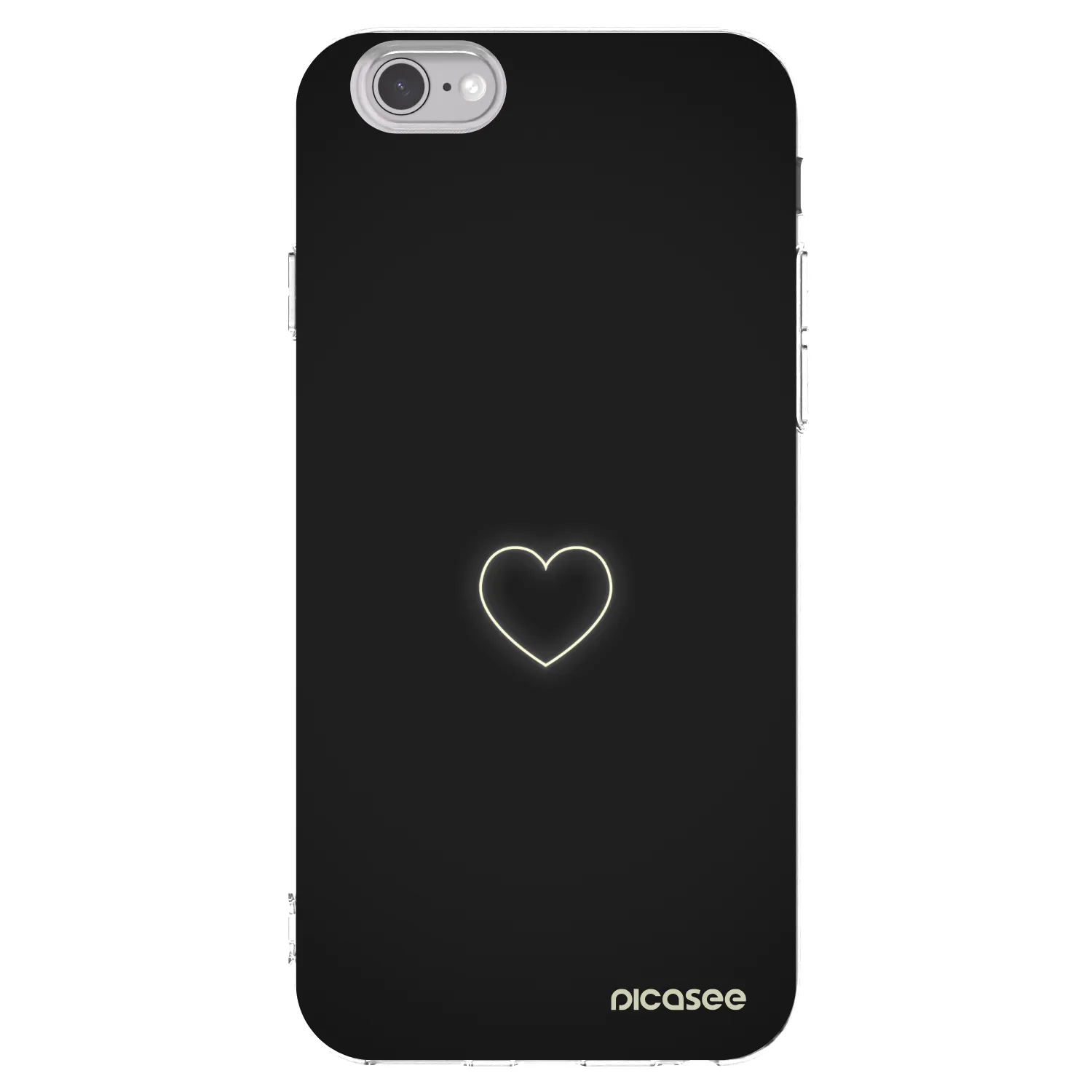 Picasee διαφανής θήκη σιλικόνης Apple iPhone 6/6S - Heart