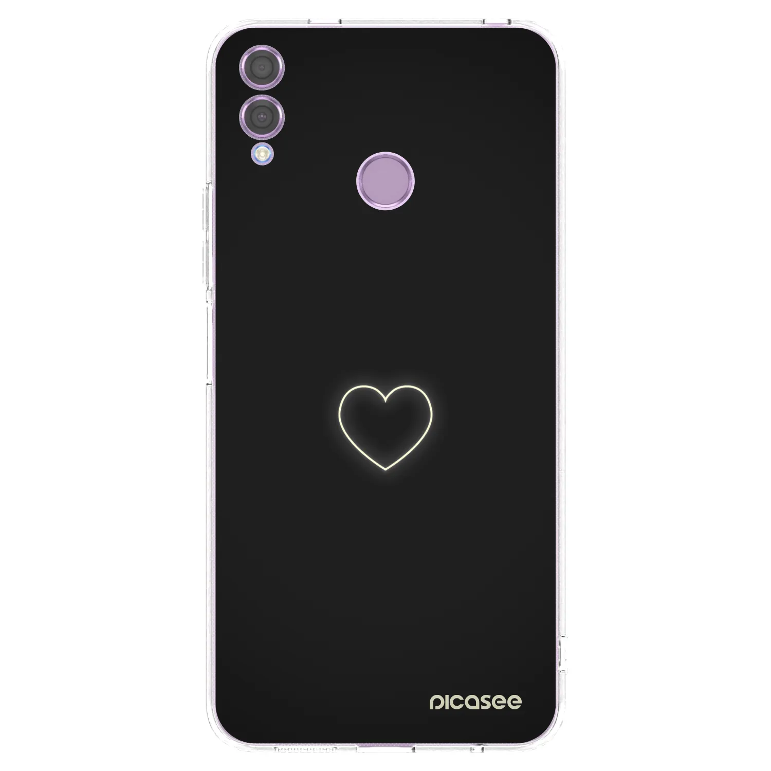 Picasee διαφανής θήκη σιλικόνης Honor 8X - Heart