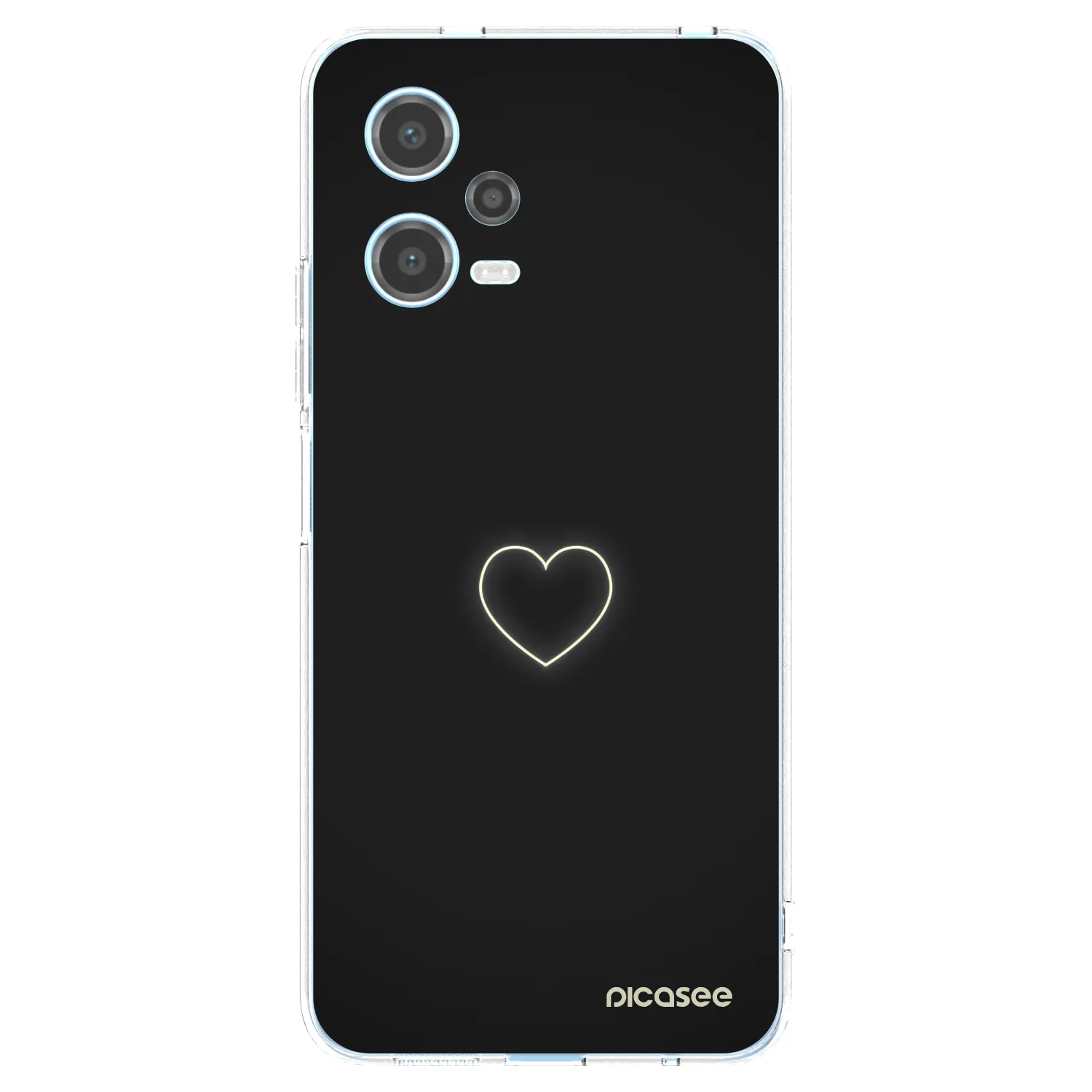 Picasee διαφανής θήκη σιλικόνης Xiaomi Redmi Note 12 5G - Heart