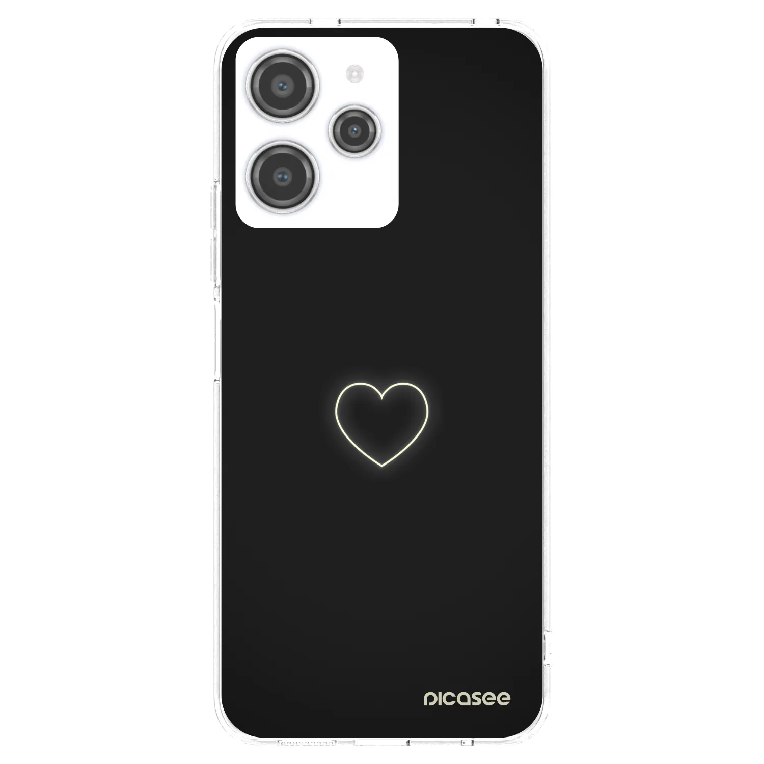 Picasee διαφανής θήκη σιλικόνης Xiaomi Redmi 12 4G - Heart