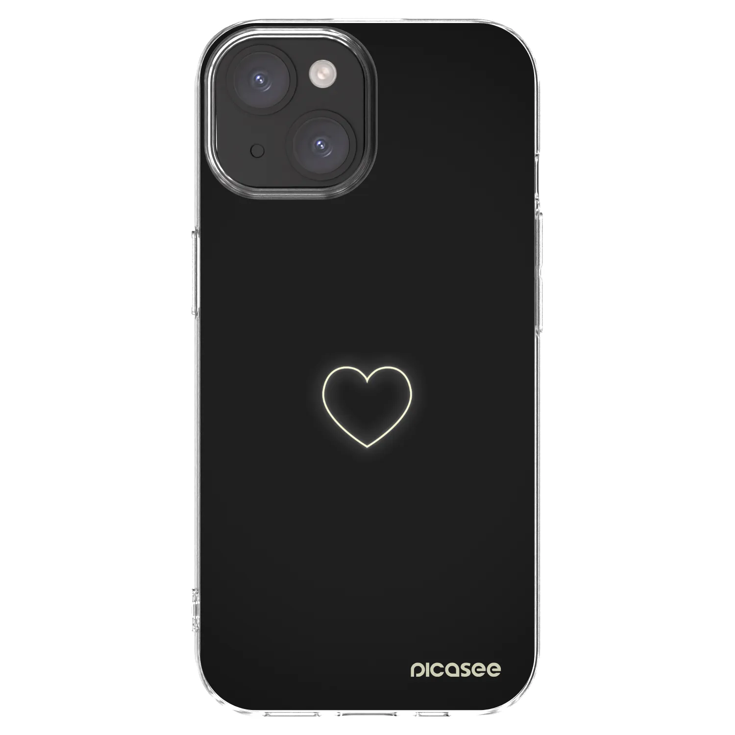 Picasee διαφανής θήκη σιλικόνης Apple iPhone 15 - Heart