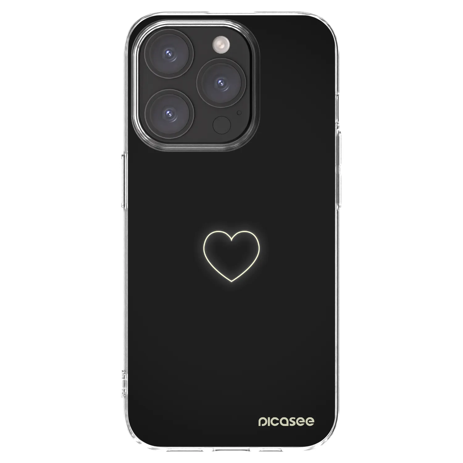 Picasee διαφανής θήκη σιλικόνης Apple iPhone 15 Pro - Heart