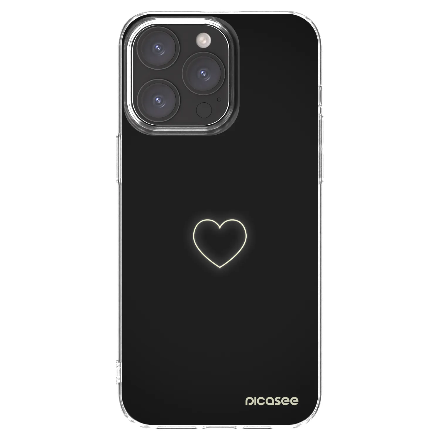 Picasee διαφανής θήκη σιλικόνης Apple iPhone 15 Pro Max - Heart