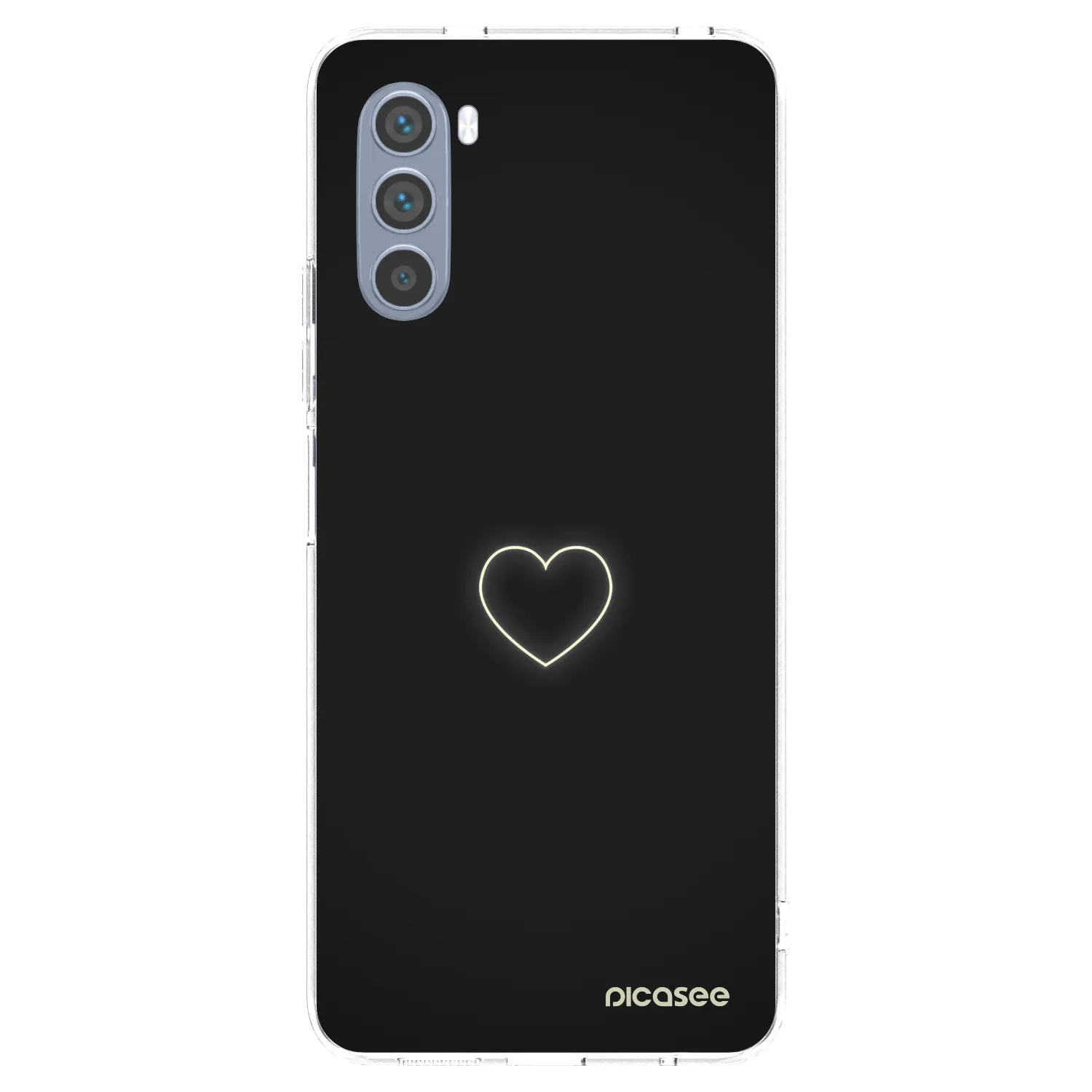 Picasee διαφανής θήκη σιλικόνης Motorola Moto G62 - Heart