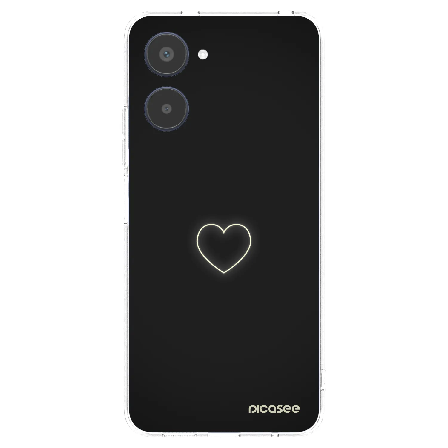 Picasee διαφανής θήκη σιλικόνης Realme 10 4G - Heart