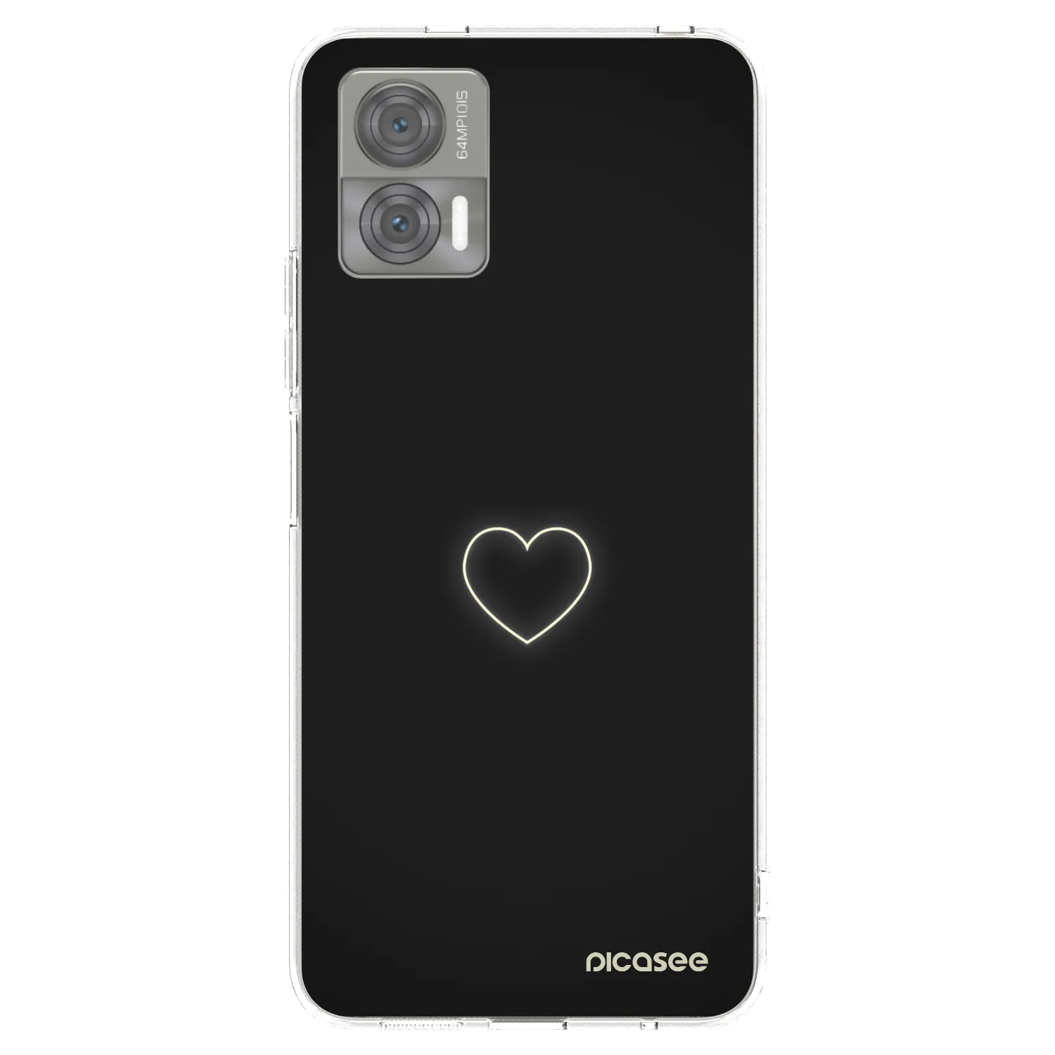 Picasee διαφανής θήκη σιλικόνης Motorola Edge 30 Neo - Heart