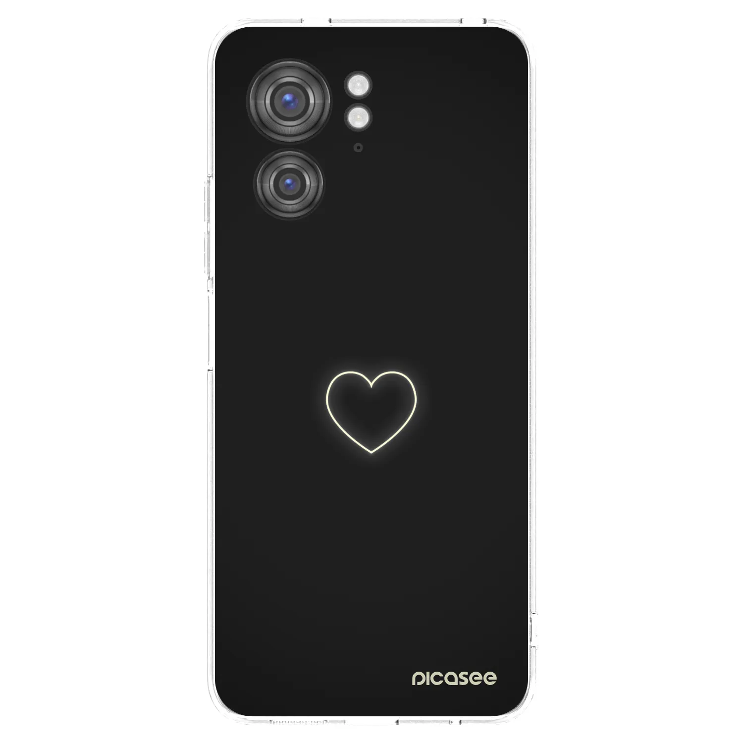 Picasee διαφανής θήκη σιλικόνης Motorola Edge 40 - Heart