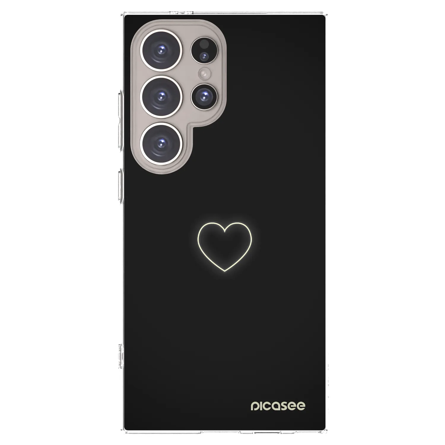 Picasee διαφανής θήκη σιλικόνης Samsung Galaxy S24 Ultra S928B 5G - Heart