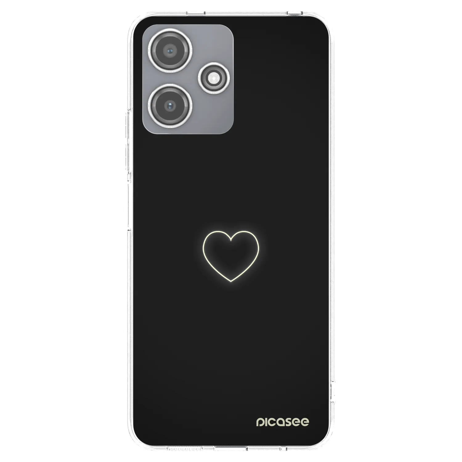 Picasee διαφανής θήκη σιλικόνης Xiaomi Redmi 12 5G - Heart