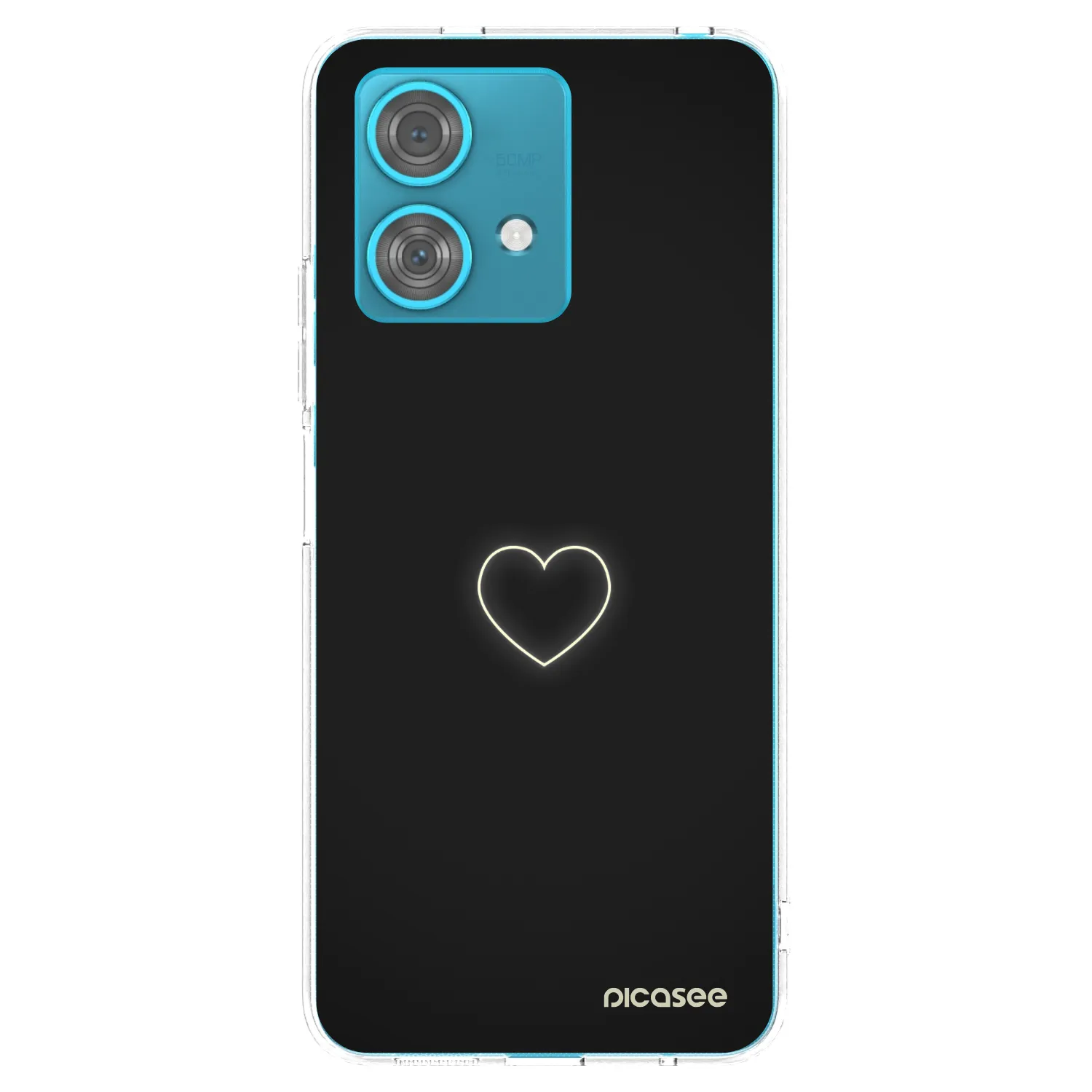 Picasee διαφανής θήκη σιλικόνης Motorola Edge 40 Neo - Heart