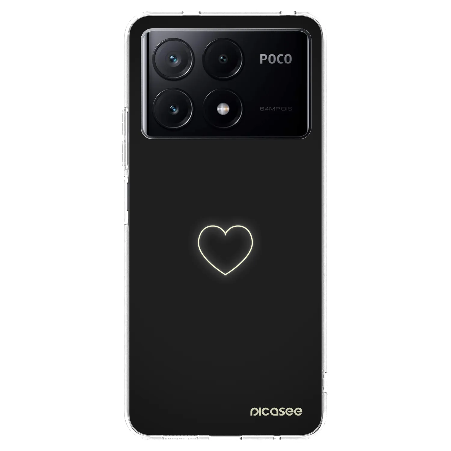 Picasee διαφανής θήκη σιλικόνης Xiaomi Poco X6 Pro - Heart