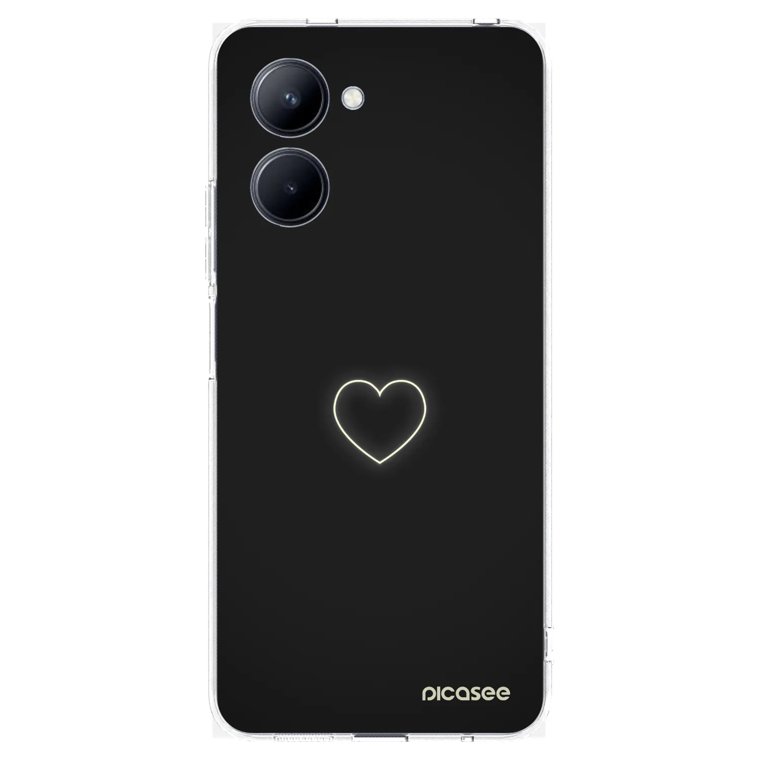 Picasee διαφανής θήκη σιλικόνης Realme C33 (2023) - Heart
