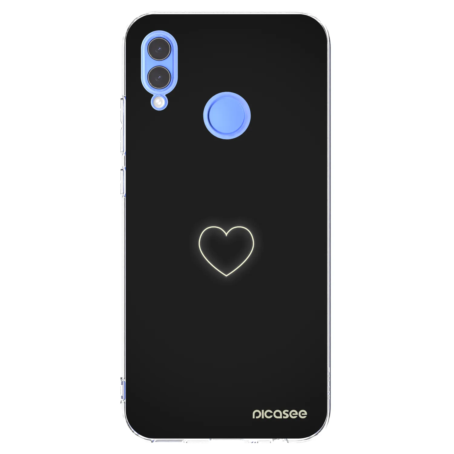 Picasee διαφανής θήκη σιλικόνης Honor 10 Lite - Heart