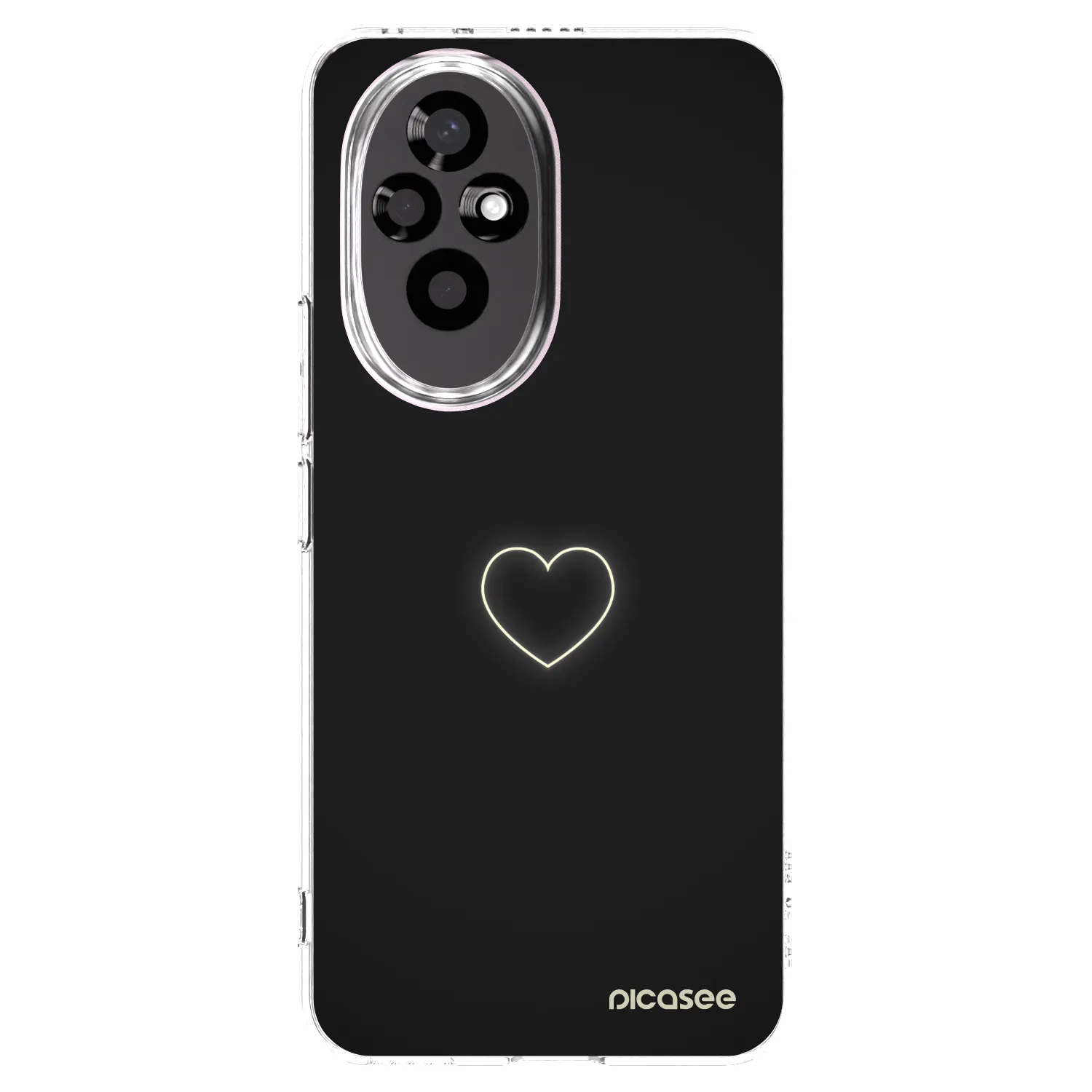 Picasee διαφανής θήκη σιλικόνης Honor 200 Pro 5G - Heart