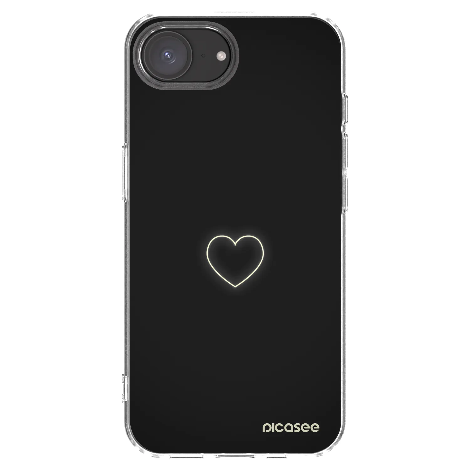 Picasee διαφανής θήκη σιλικόνης Apple iPhone 16e - Heart